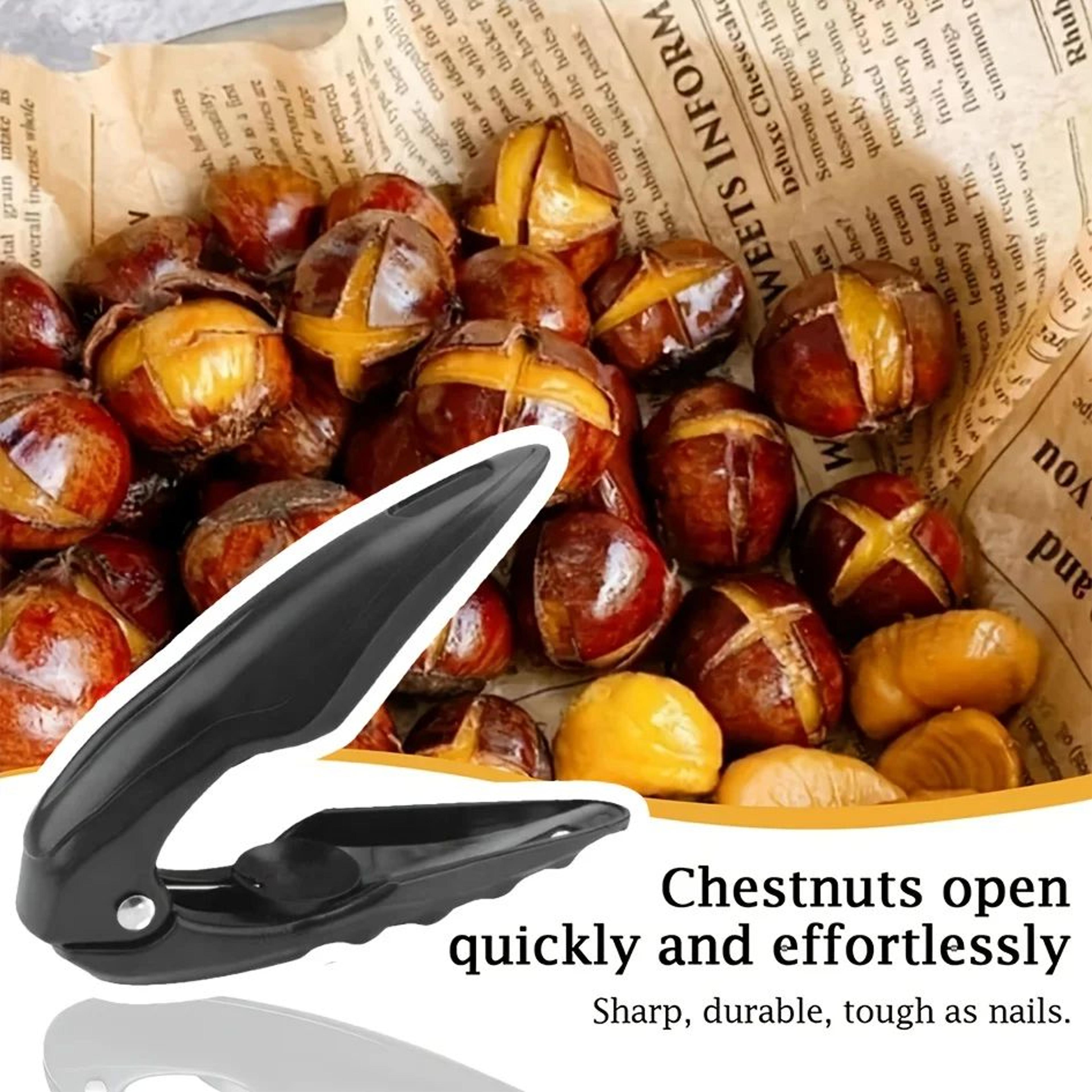 Chestnut Peeler Nutcracker Tool  Multifunction Walnut Cutter  CrossCut Shell Opener Pliers 3