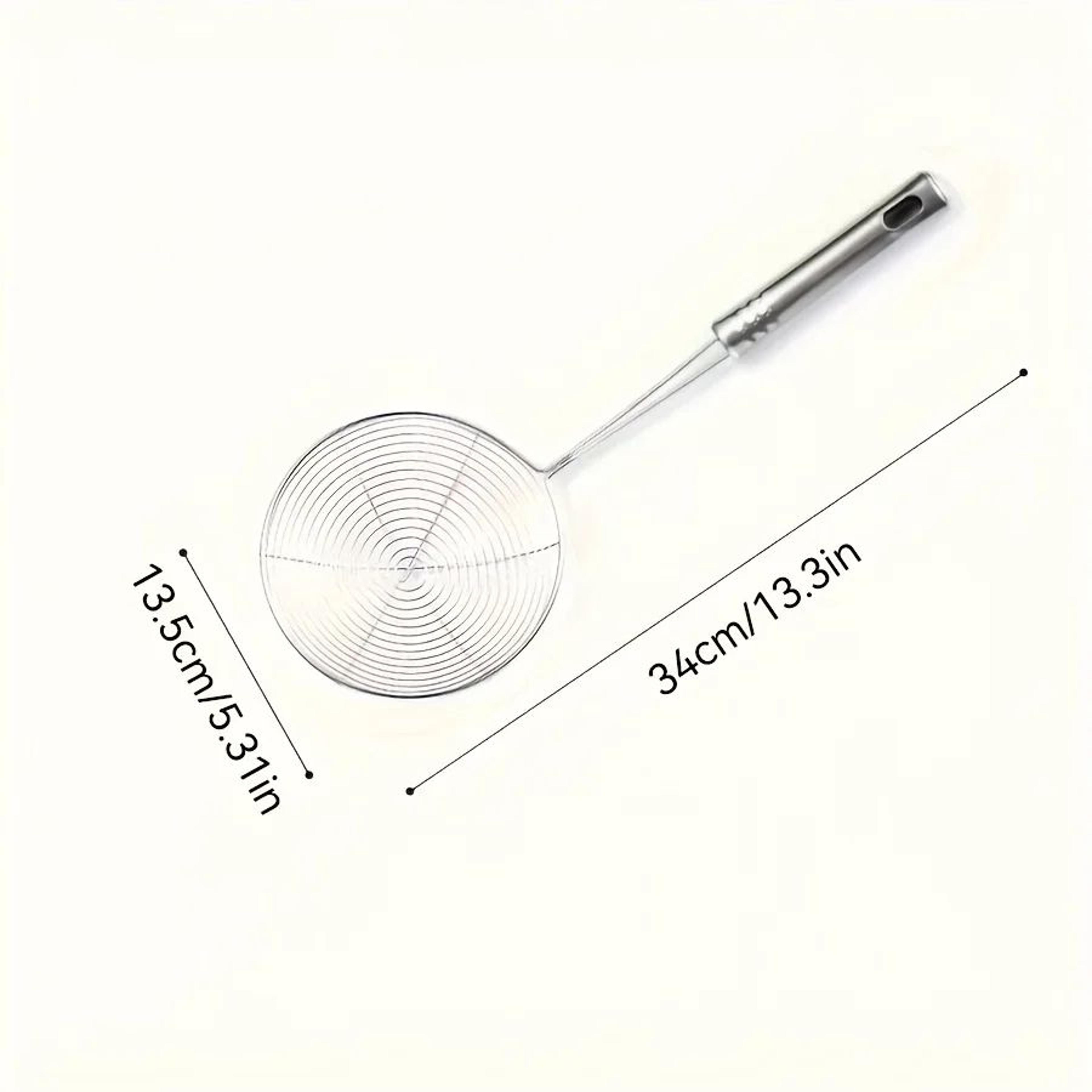 Stainless Steel Strainer Ladle  Durable Wire Skimmer Spoon For Frying  Cooking 5
