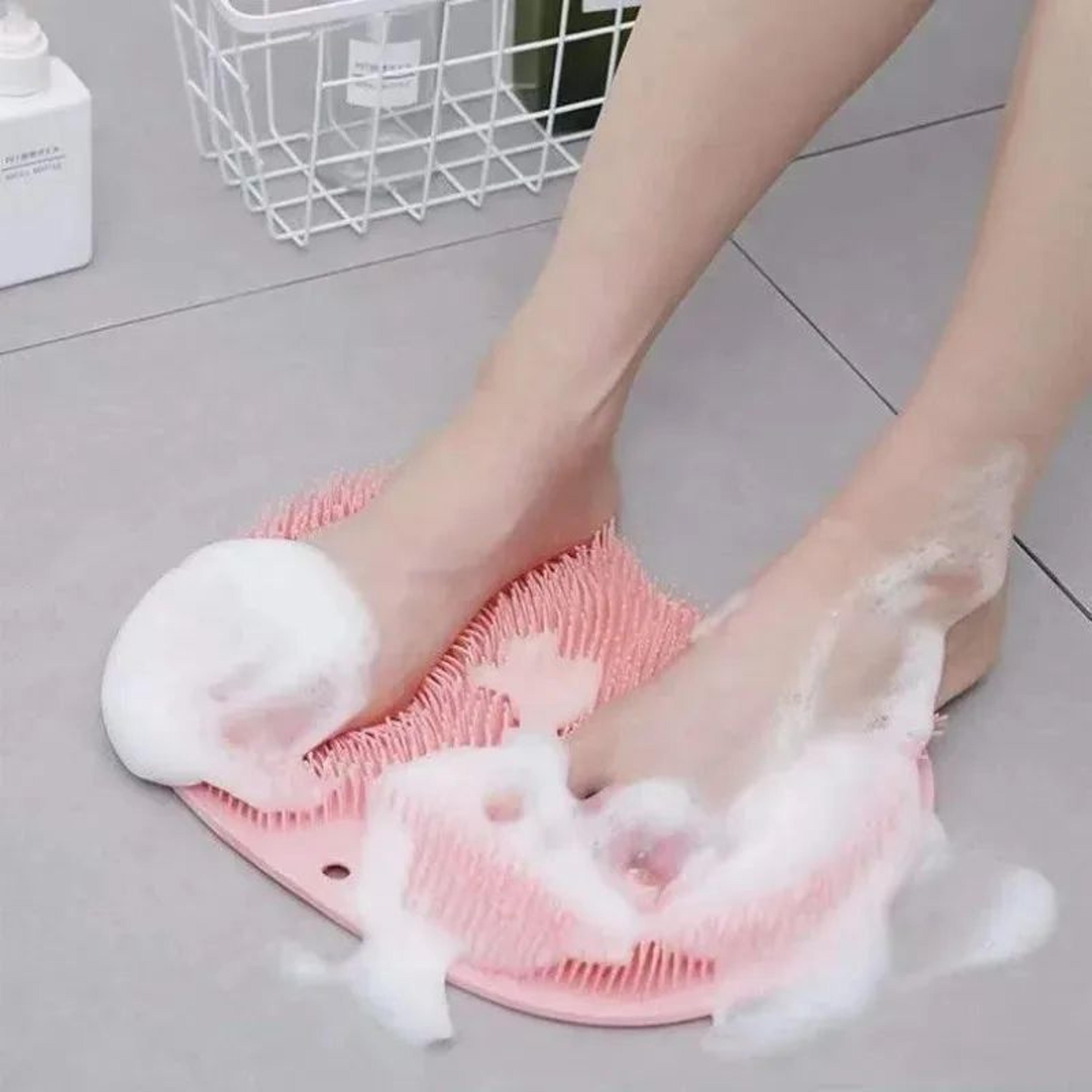 Exfoliating Foot Scrubber Mat  AntiSlip Suction Cup Foot Brush  Back Cleaner For Deep Cleansing 1