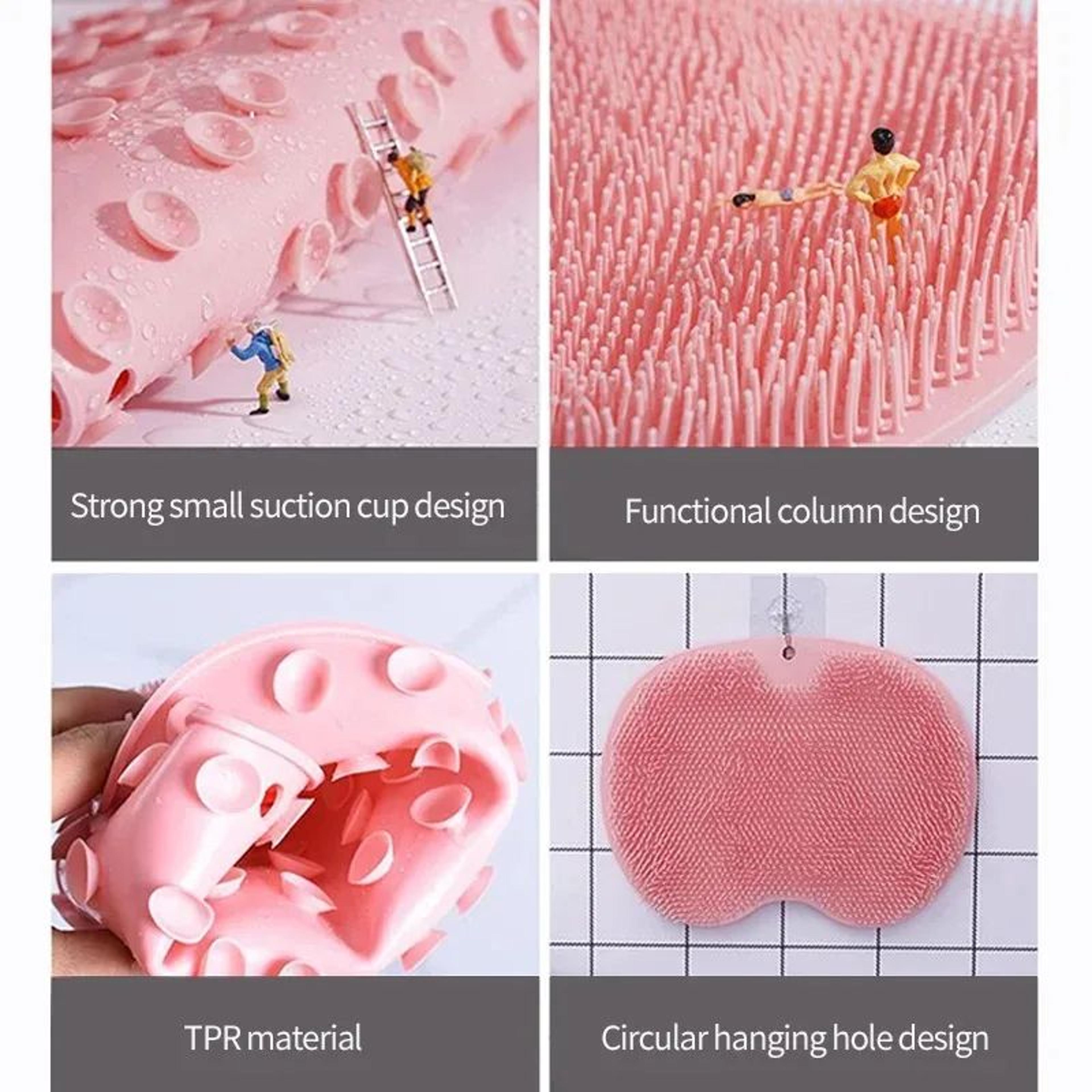 Exfoliating Foot Scrubber Mat  AntiSlip Suction Cup Foot Brush  Back Cleaner For Deep Cleansing 2