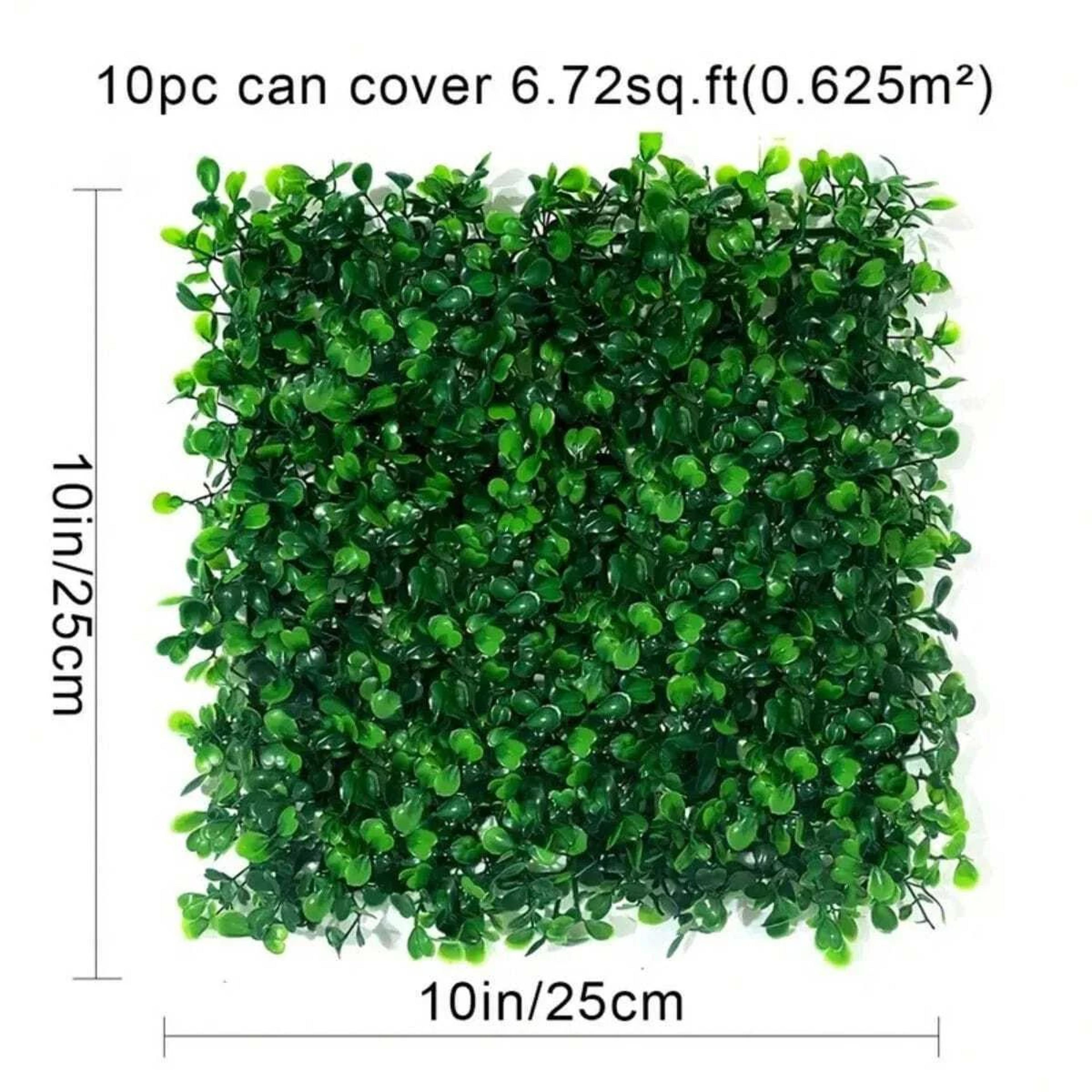 10pcs Artificial Boxwood Grass Wall Panels  Faux Greenery Backdrop Topiary Hedge Wall Decor 4