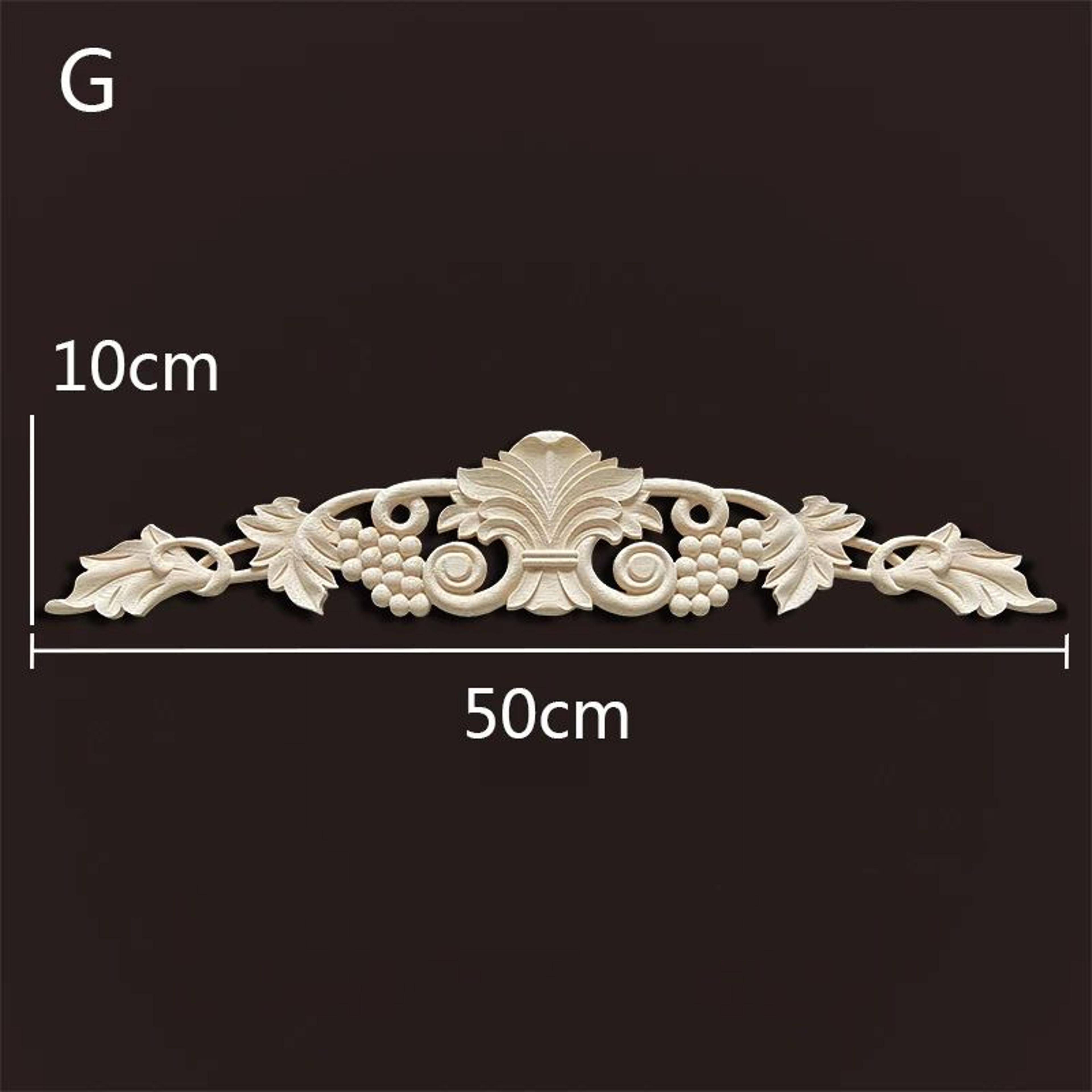 Wood Carved Onlays  Appliques  Vintage Floral Furniture Decals For Home Decor  Restoration 7