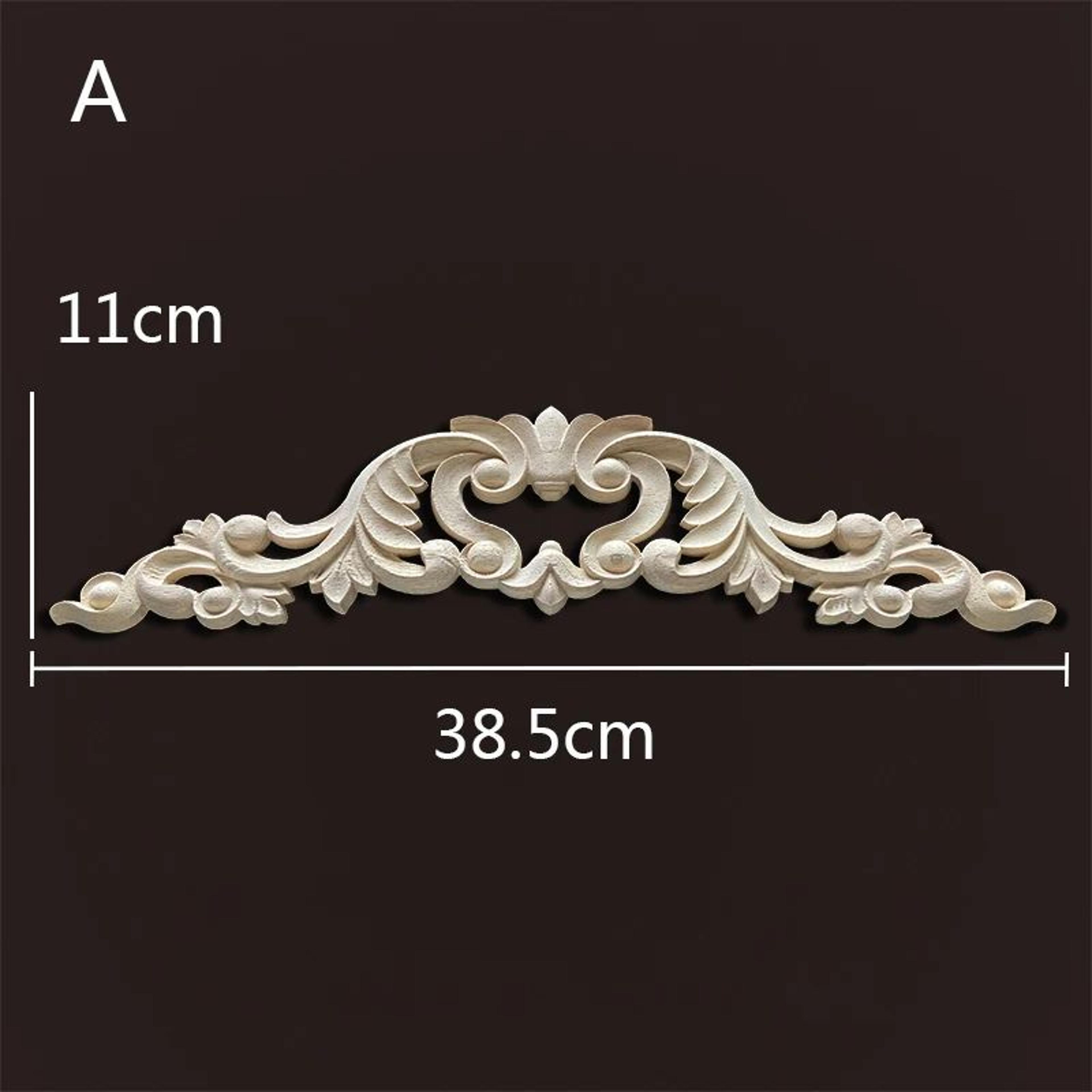 Wood Carved Onlays  Appliques  Vintage Floral Furniture Decals For Home Decor  Restoration 25