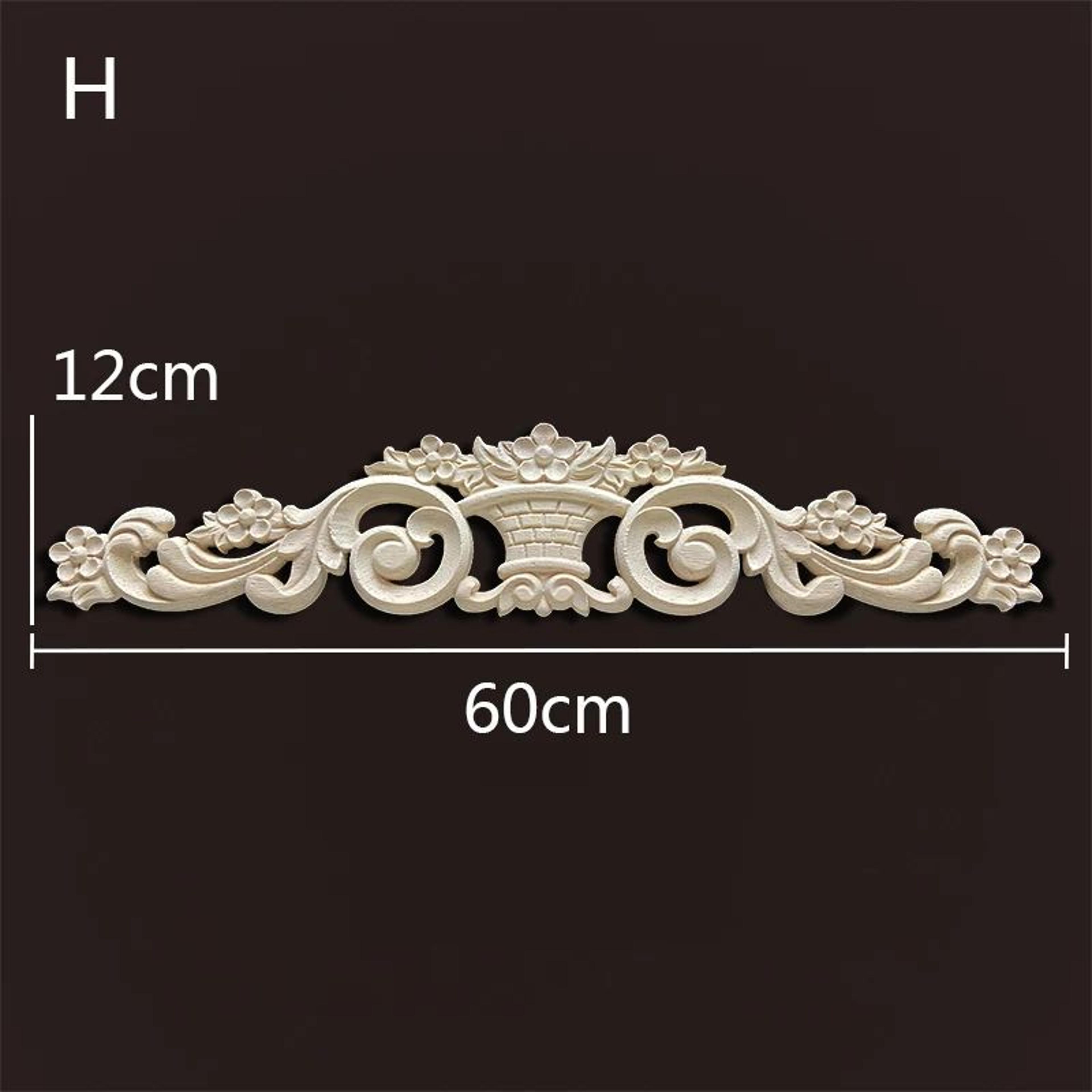 Wood Carved Onlays  Appliques  Vintage Floral Furniture Decals For Home Decor  Restoration 11