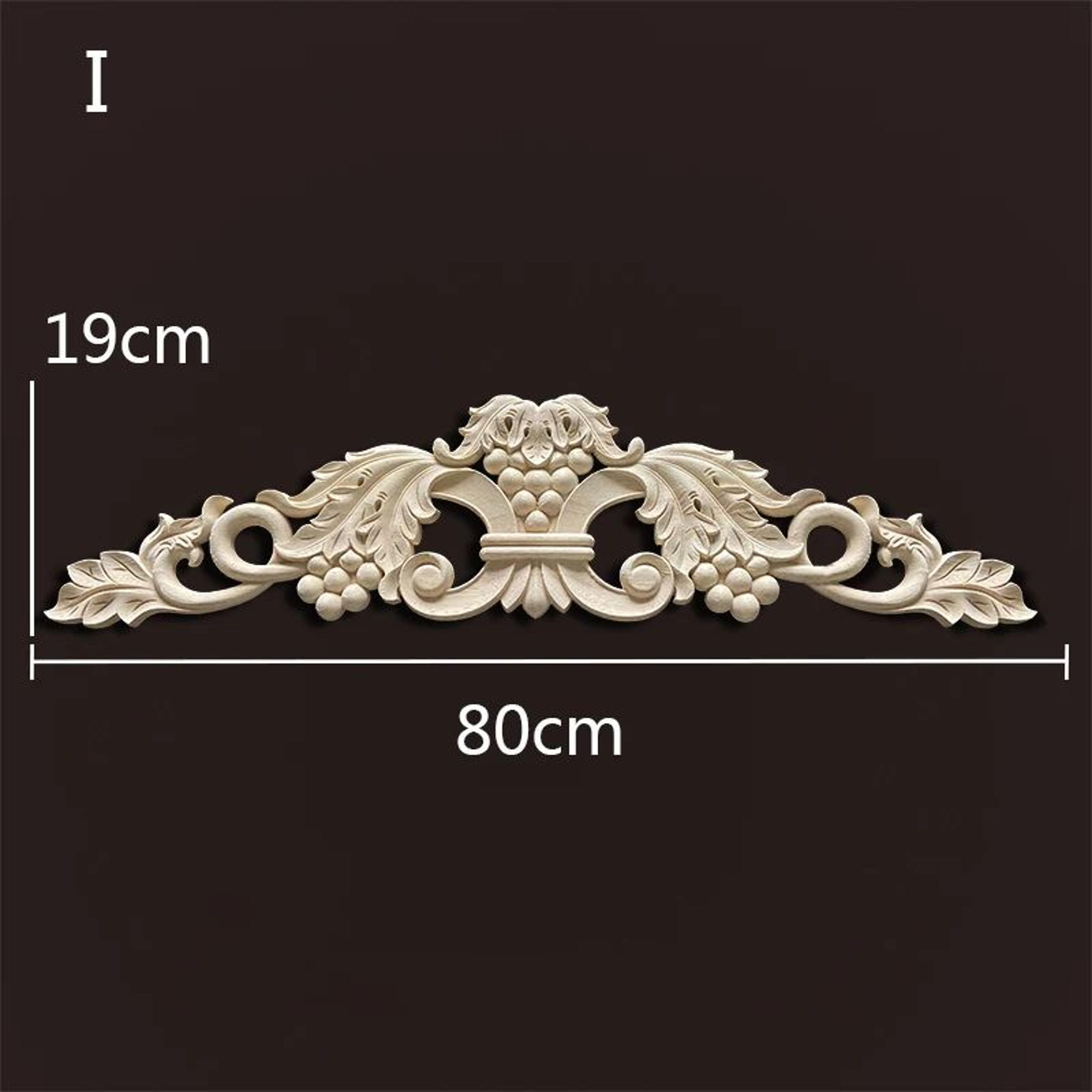Wood Carved Onlays  Appliques  Vintage Floral Furniture Decals For Home Decor  Restoration 12