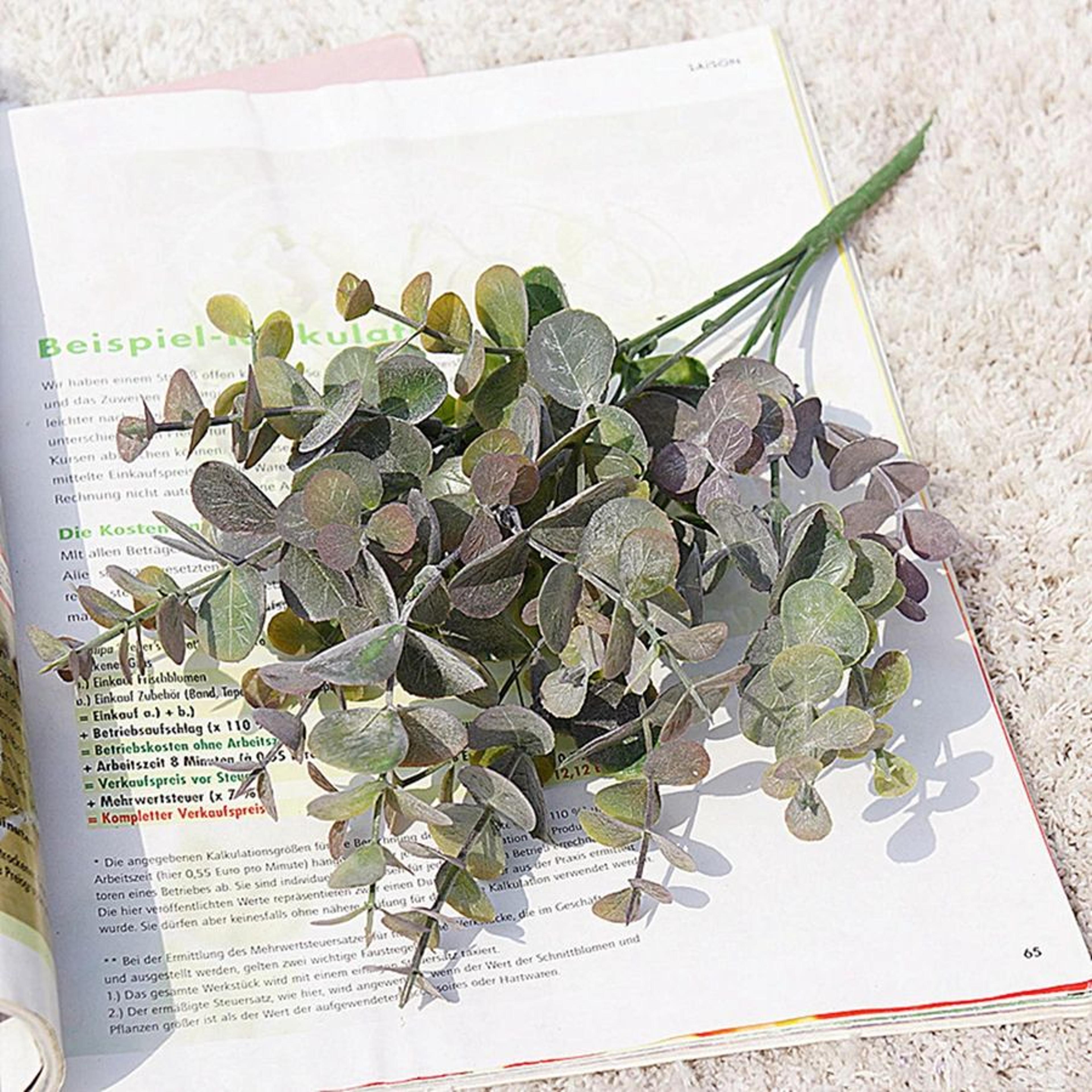 Artificial Eucalyptus Leaves Stems  Faux Greenery Branches For DIY Home Wedding  Vase Decor 6