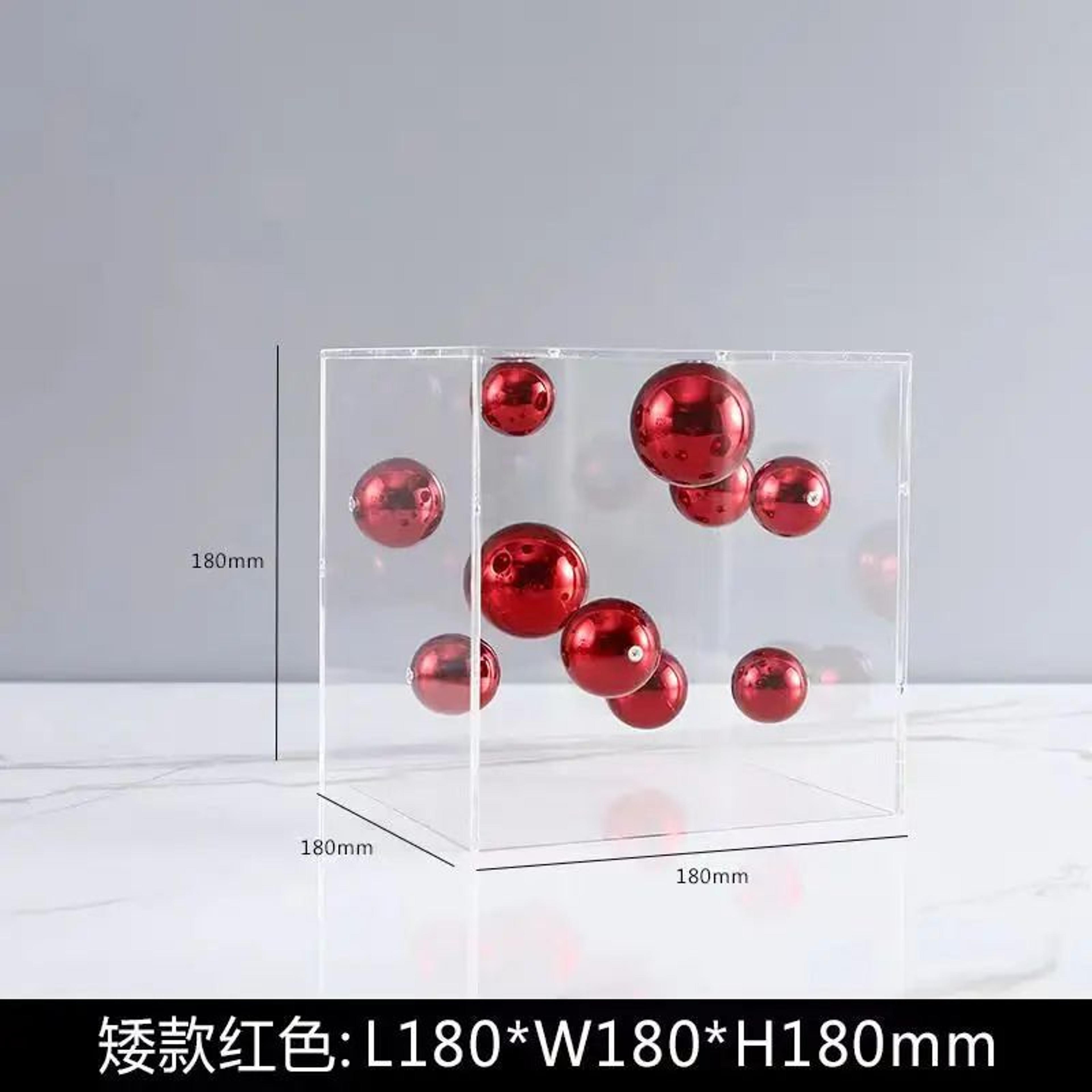 Modern Clear Acrylic Cube Display Box  Square Transparent Cover For Home Decor  Collectibles 7