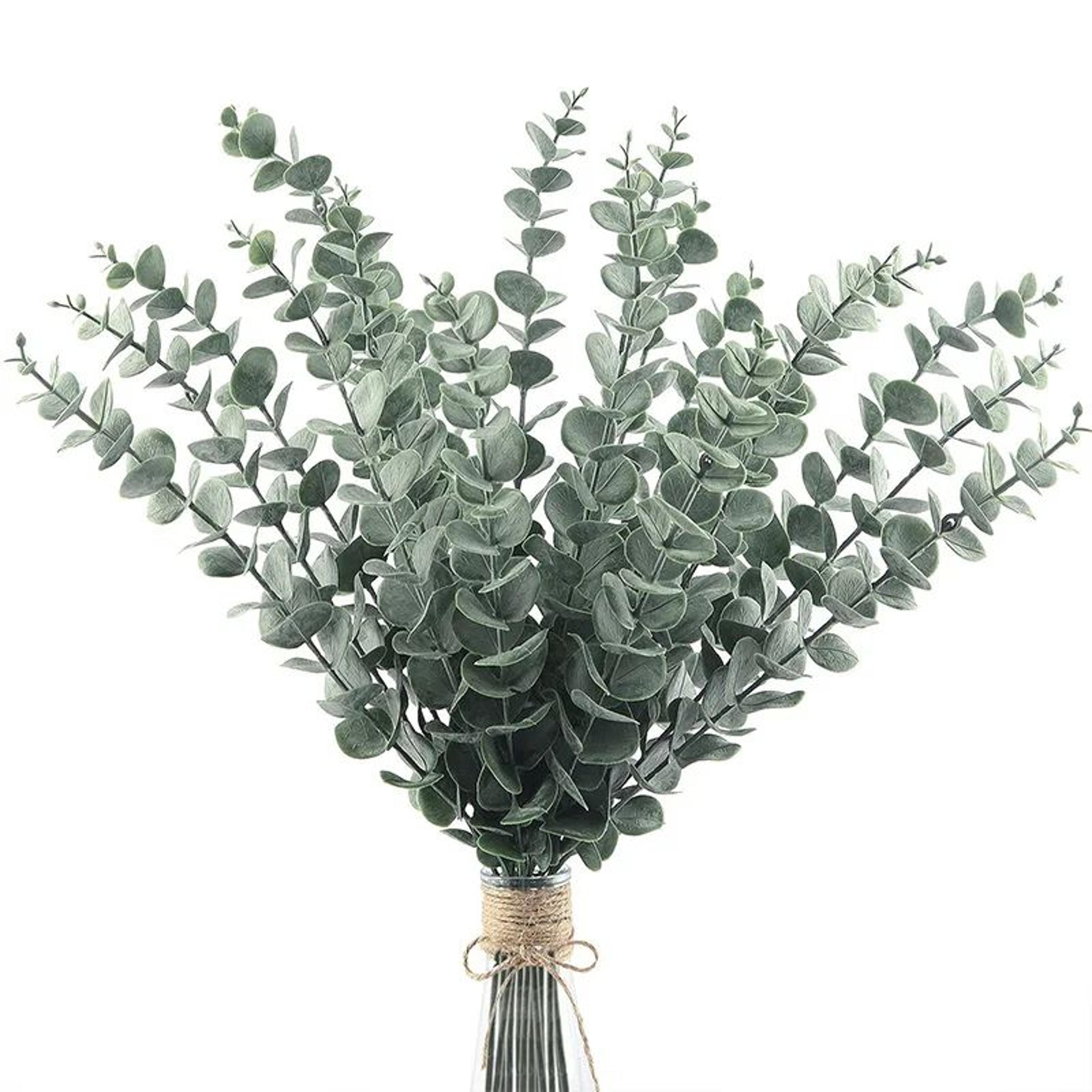 20pcs Artificial Eucalyptus Stems  Realistic Greenery Branches For Wedding Christmas  Home Decor 5