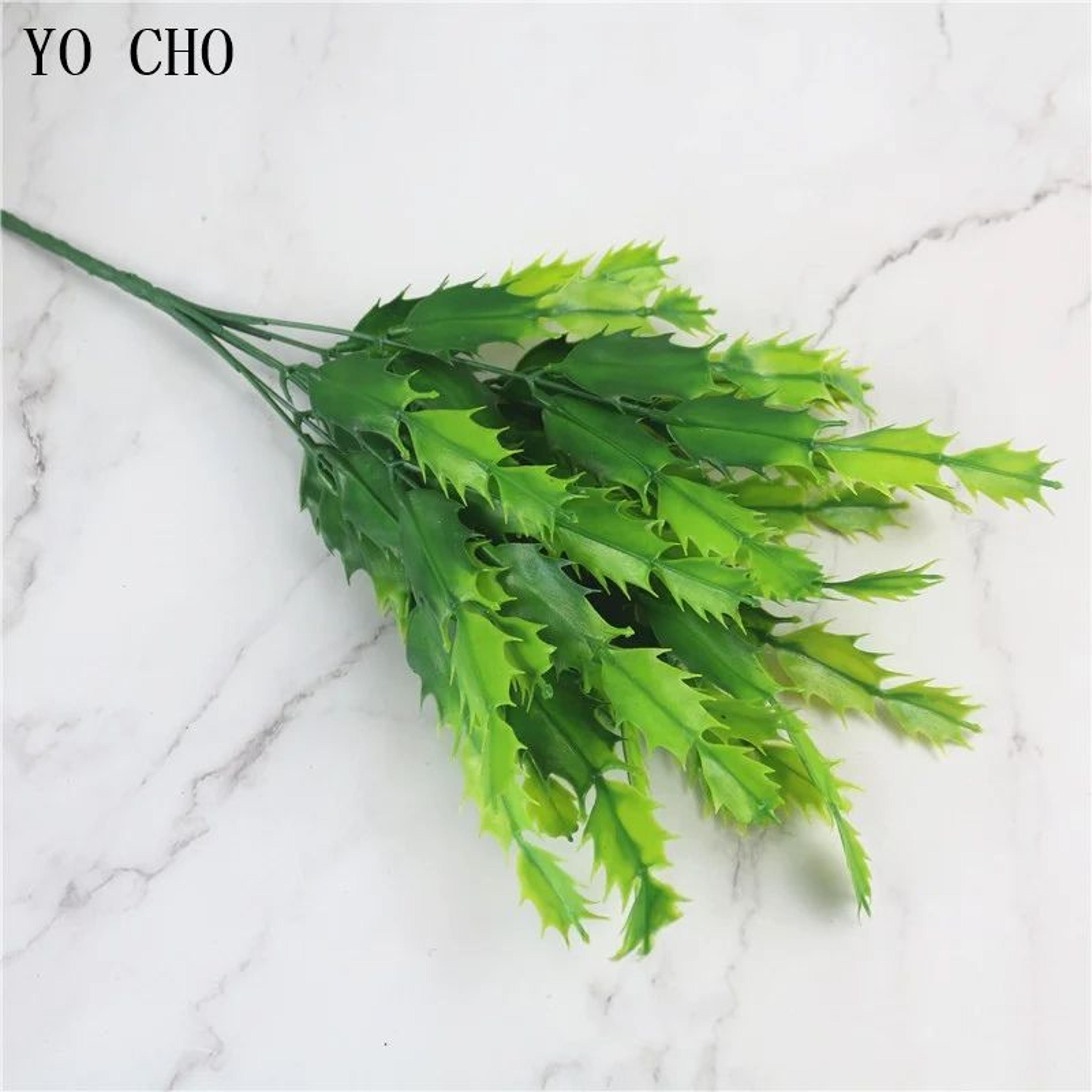 Artificial Fern Grass Plants  Realistic Green Leaf Faux Plants For Home Garden  Wedding Decor 2