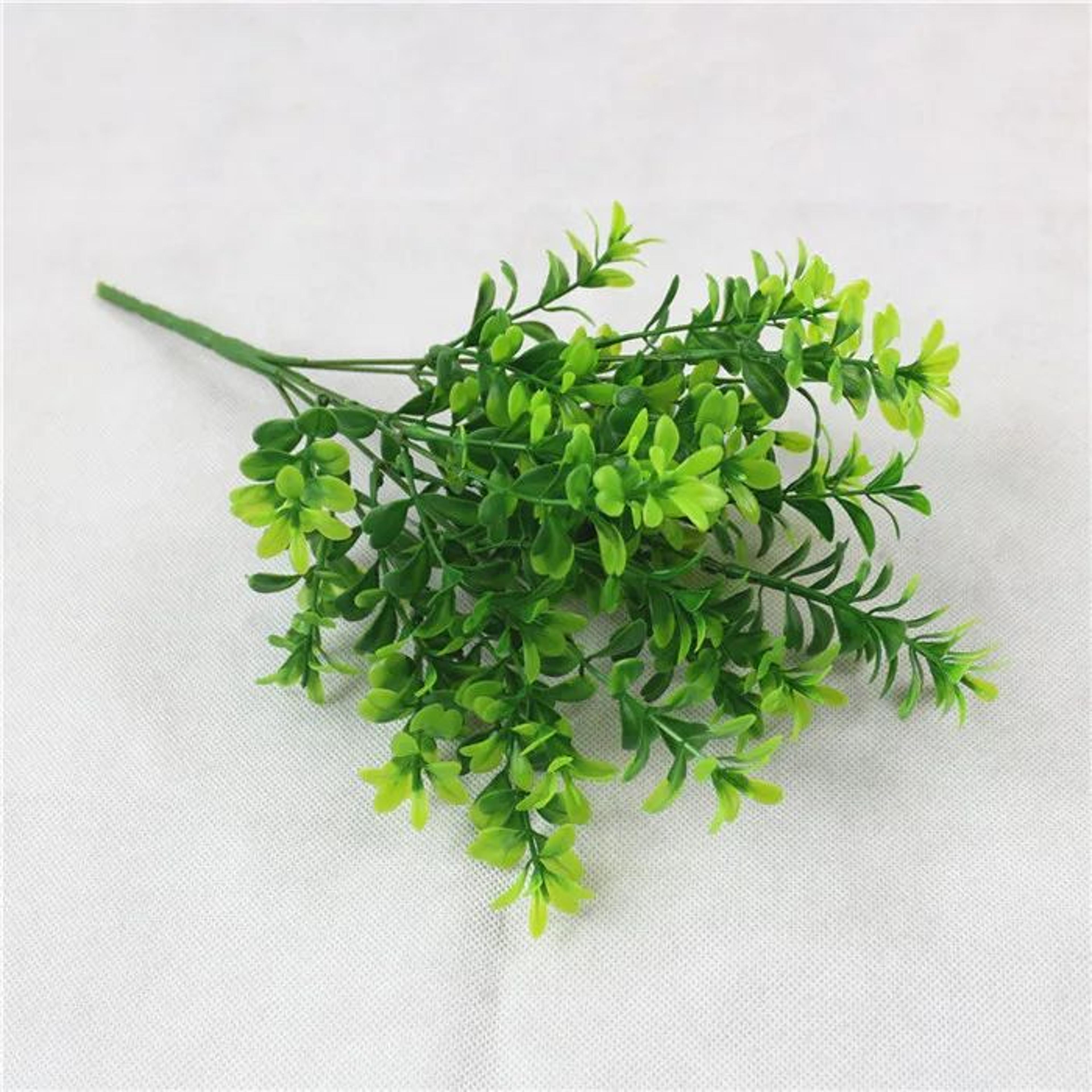 Artificial Fern Grass Plants  Realistic Green Leaf Faux Plants For Home Garden  Wedding Decor 19