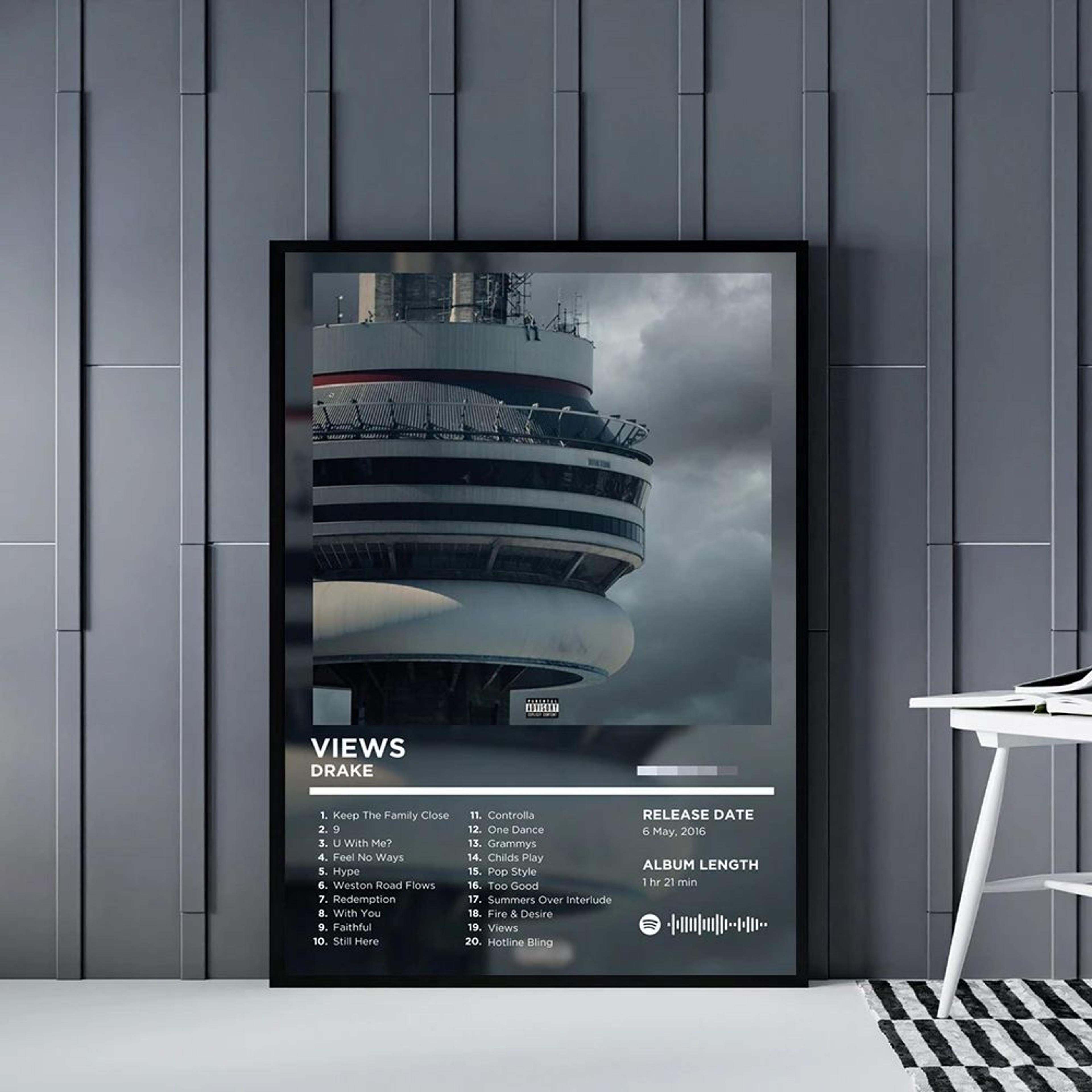 Retro Rapper Album Cover Canvas Wall Art  Hip Hop Music Poster Print For Room Decor 1