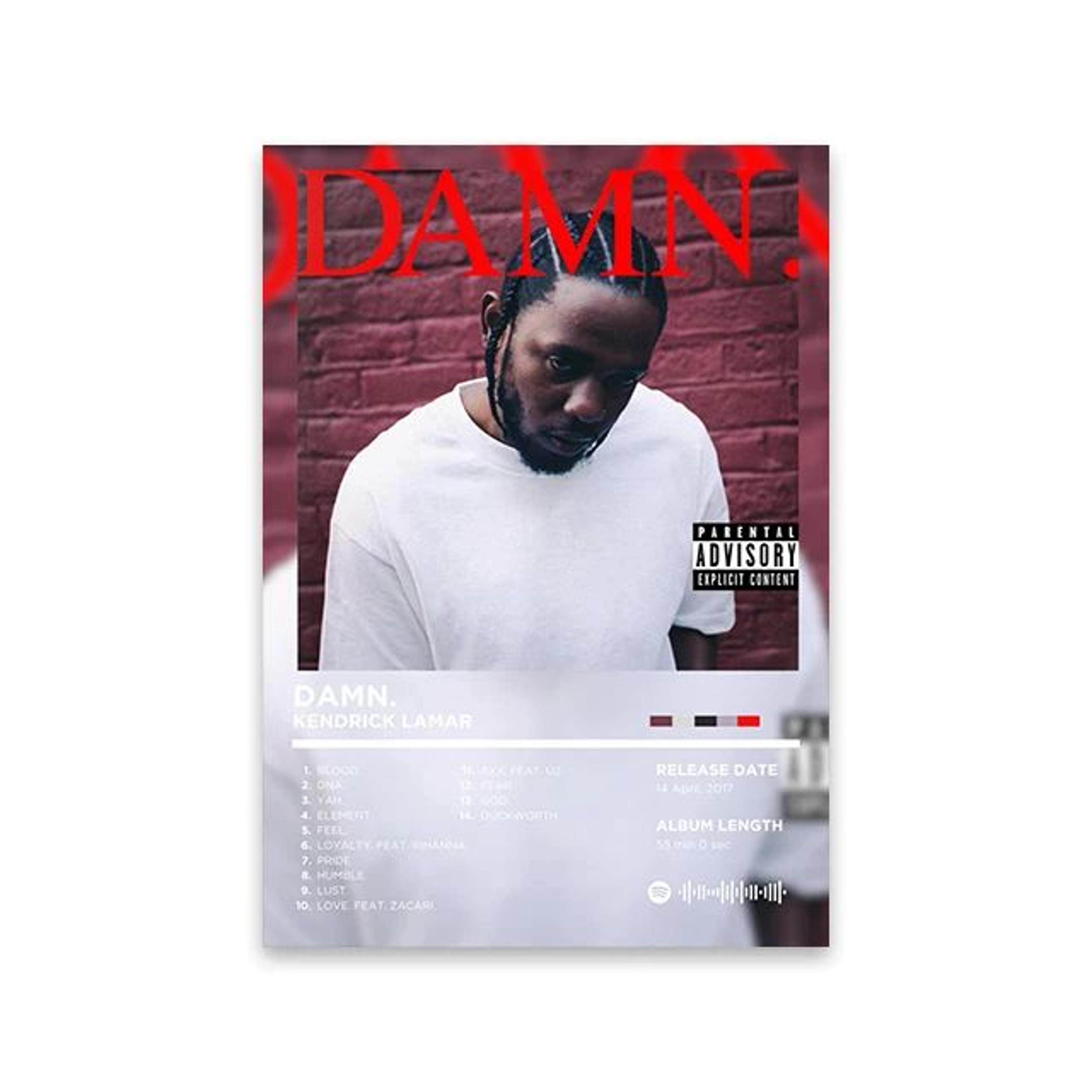 Retro Rapper Album Cover Canvas Wall Art  Hip Hop Music Poster Print For Room Decor 7