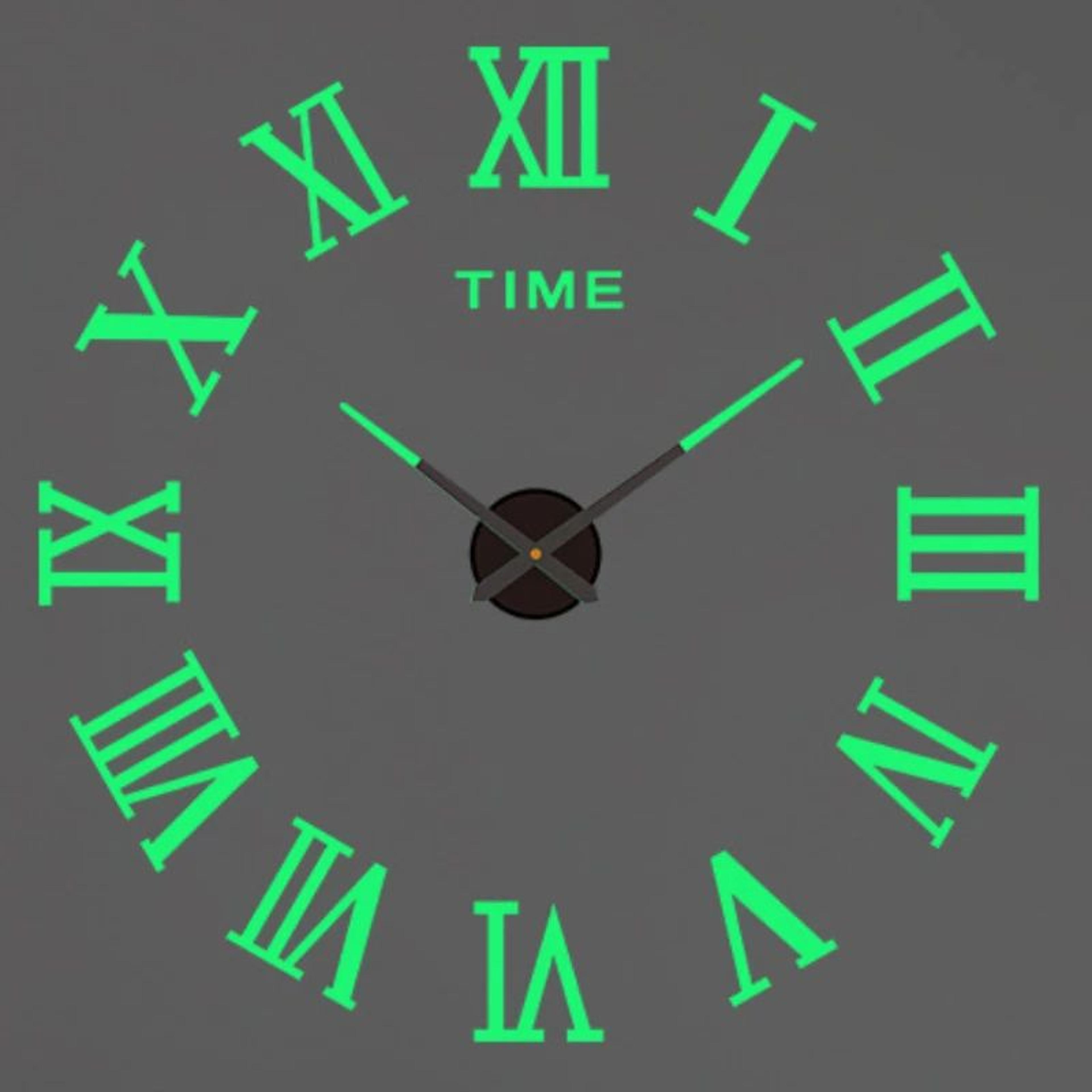 Modern 3D DIY Acrylic Mirror Wall Clock  Large Frameless Quartz Decorative Wall Clock 25