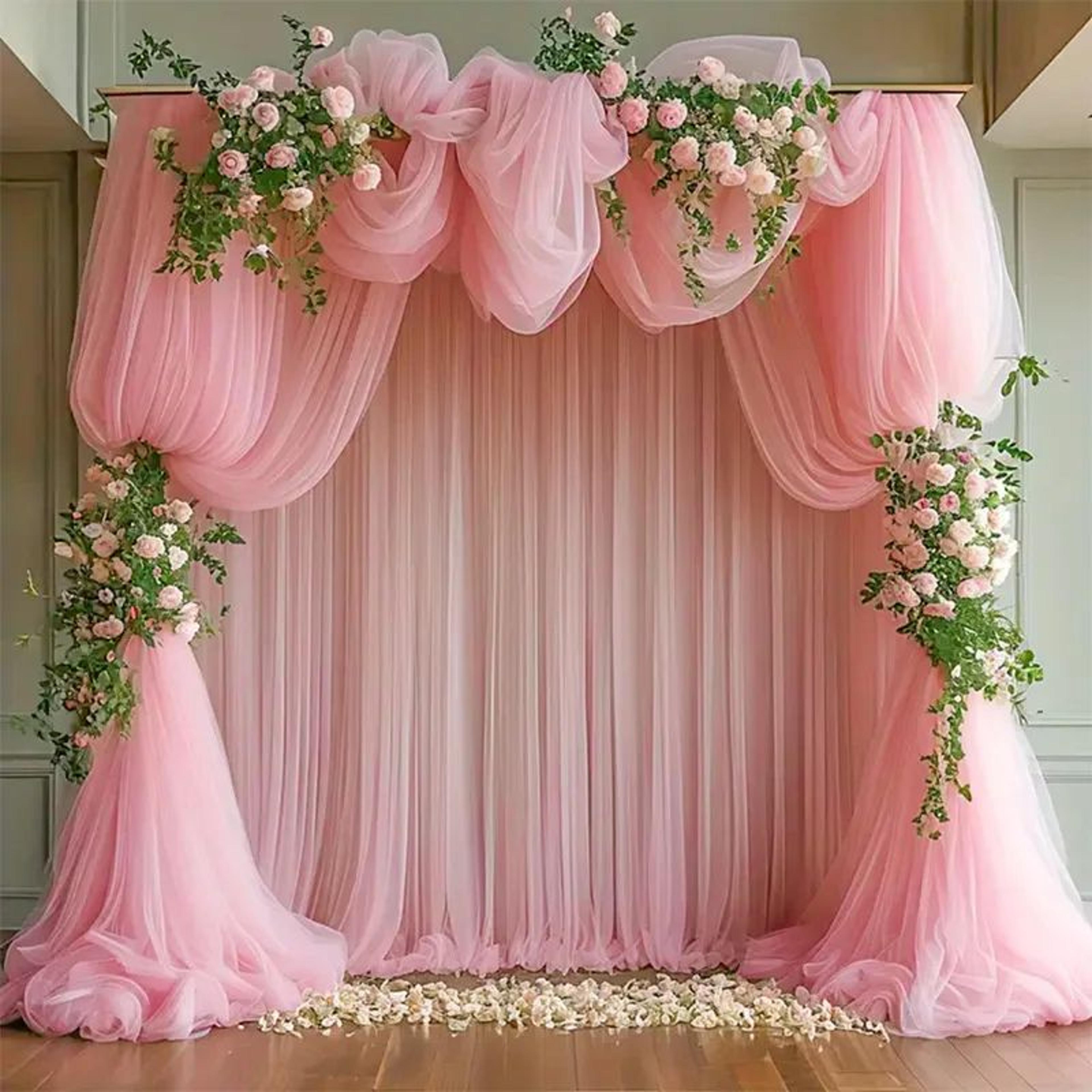 Sheer Gauze Table Runner  Elegant Wedding  Party Arch Draping Table Decor 7