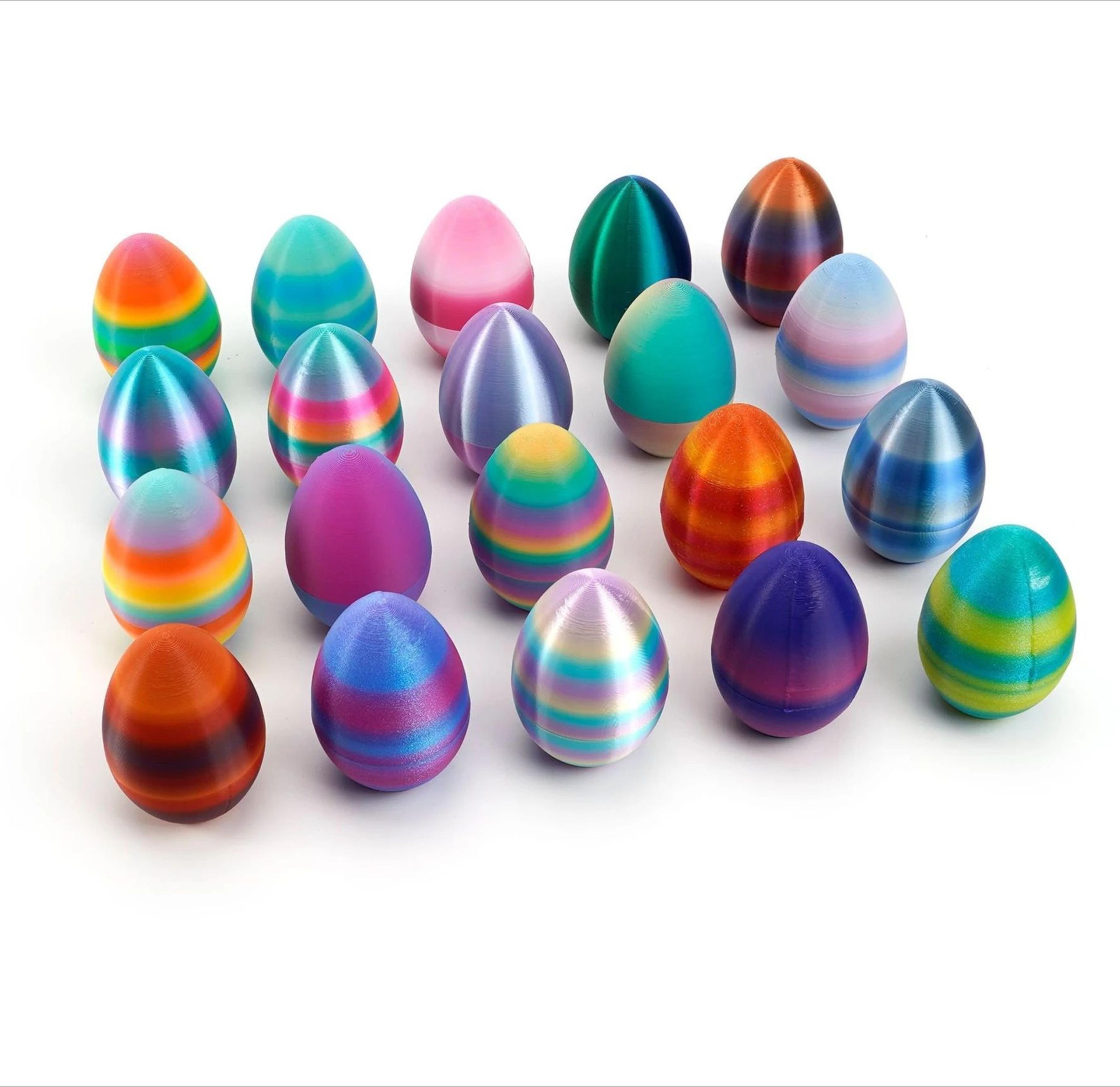 3D Printed Easter Rabbit Ornament  Cute Bunny Egg Desktop Decor For Kids Gift 3