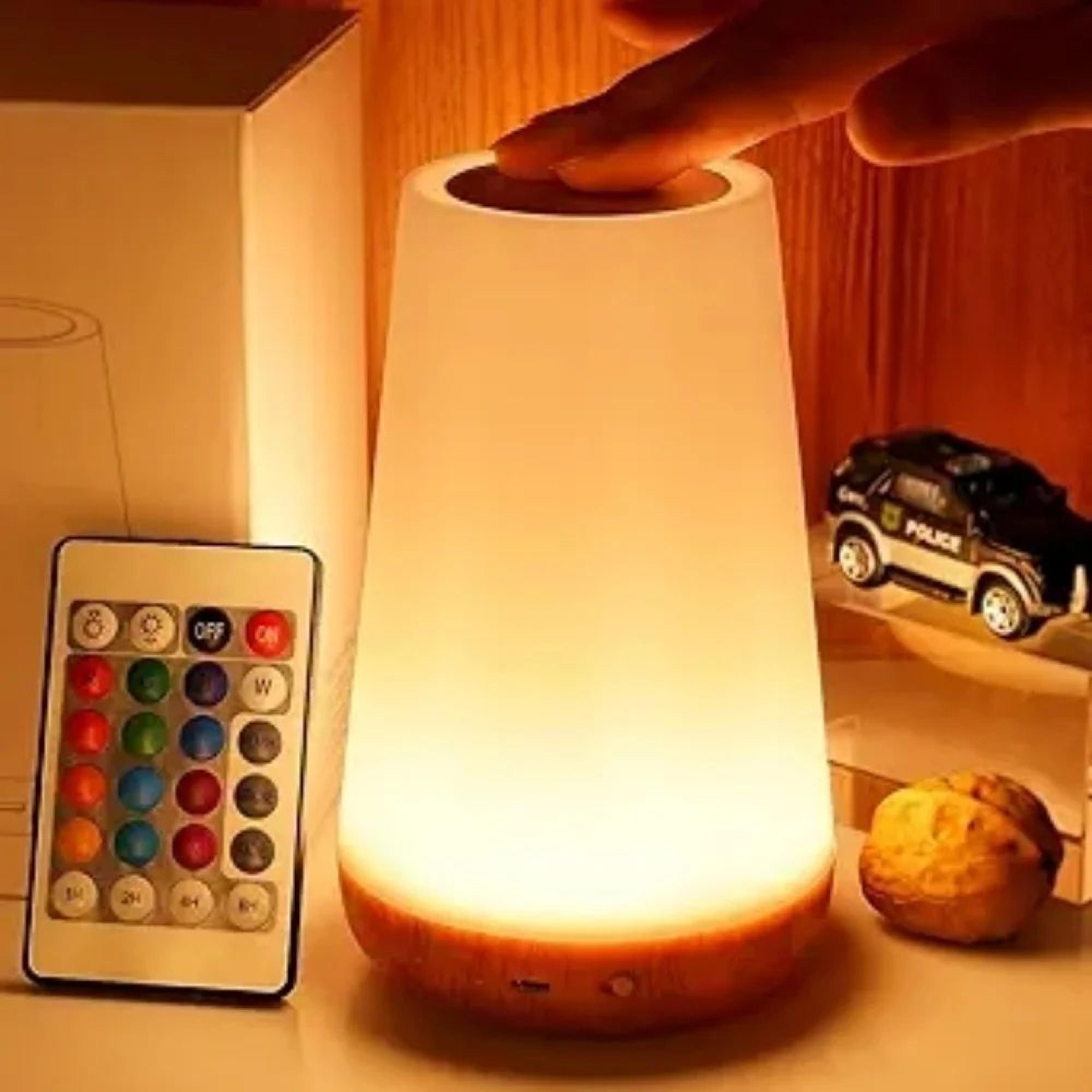 USB Rechargeable RGB Touch Night Lamp  Dimmable Portable Bedside Light For Bedroom  Kids 4