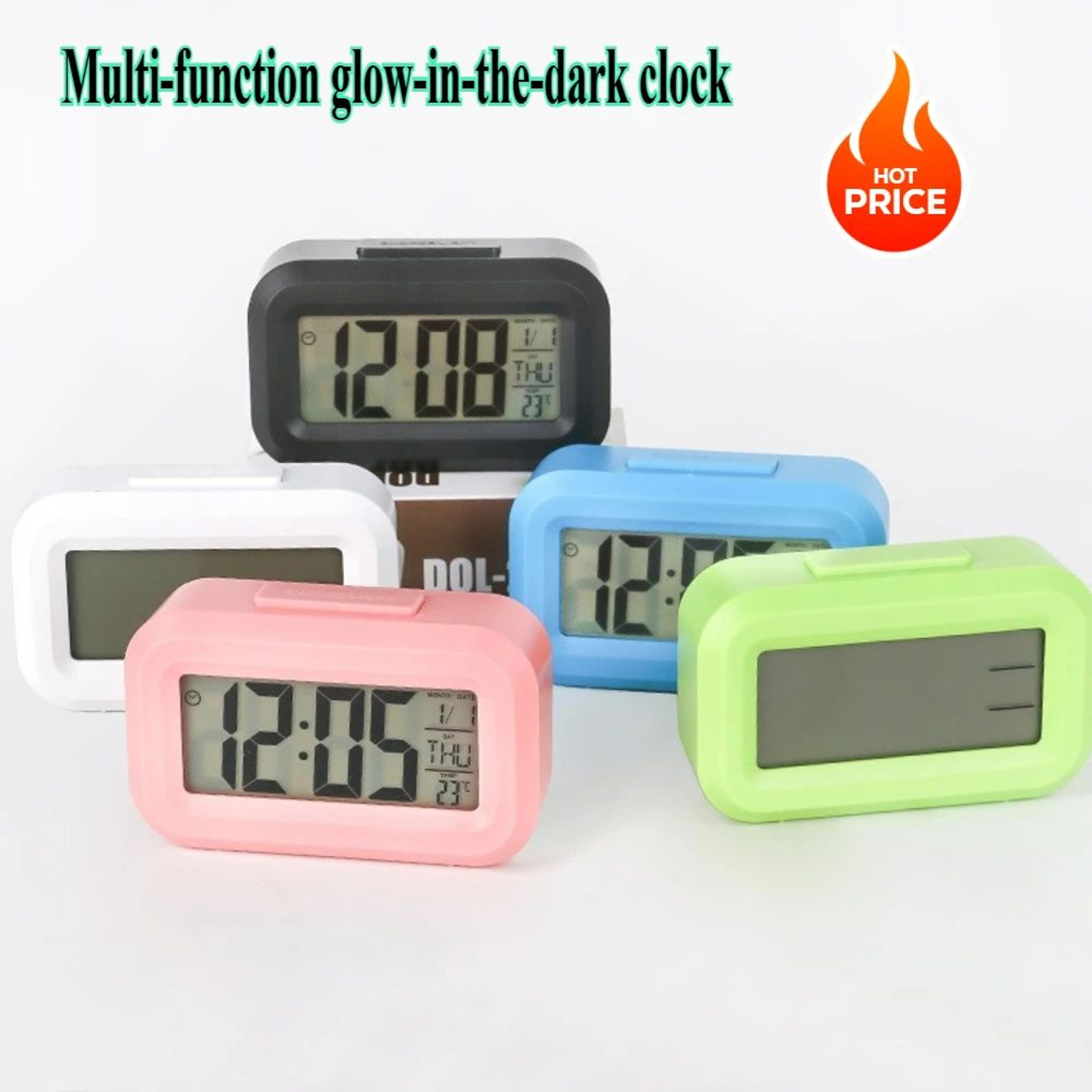 LED Digital Alarm Clock With Snooze  Temperature Display  Backlit Desk Clock For Home  Office 5