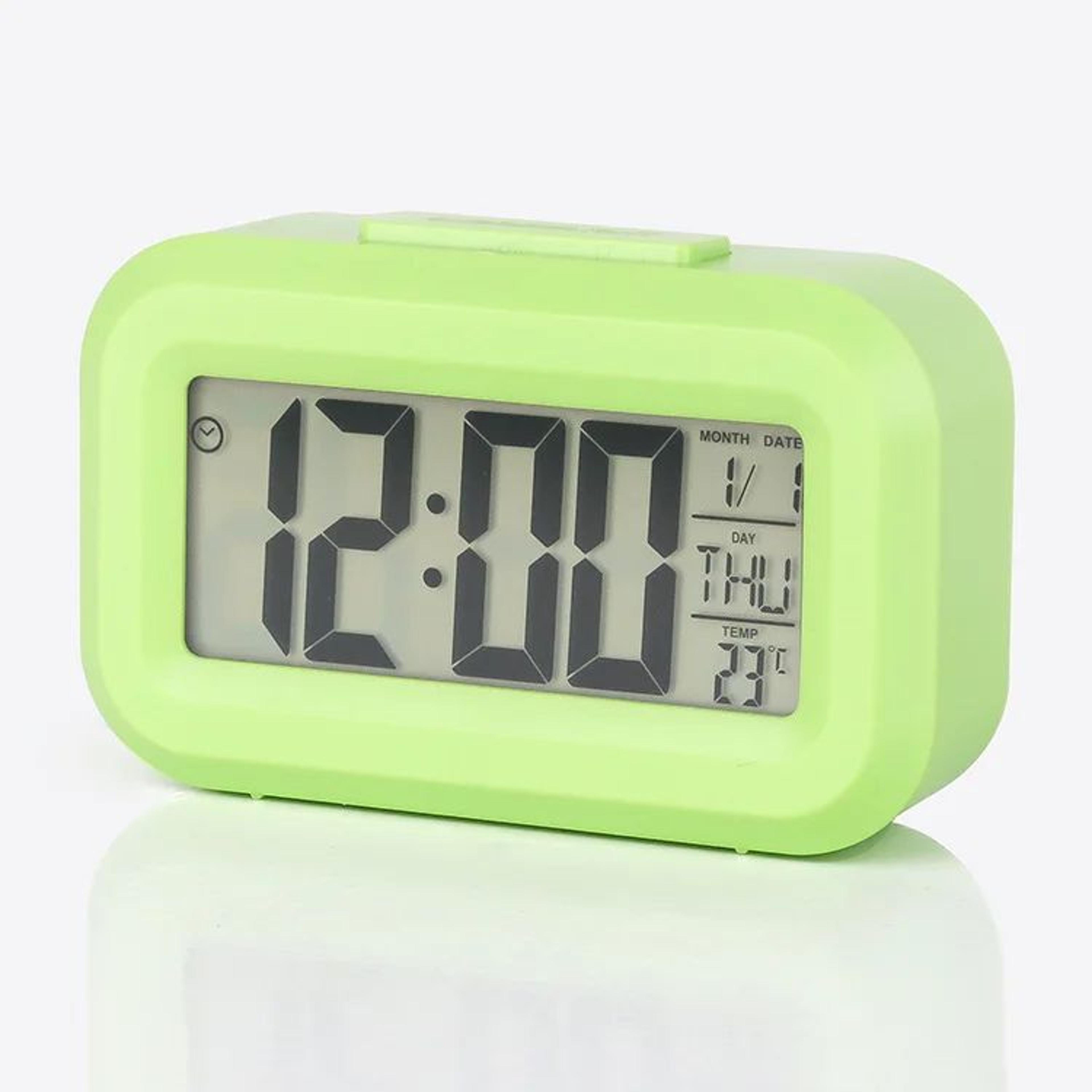 LED Digital Alarm Clock With Snooze  Temperature Display  Backlit Desk Clock For Home  Office 7