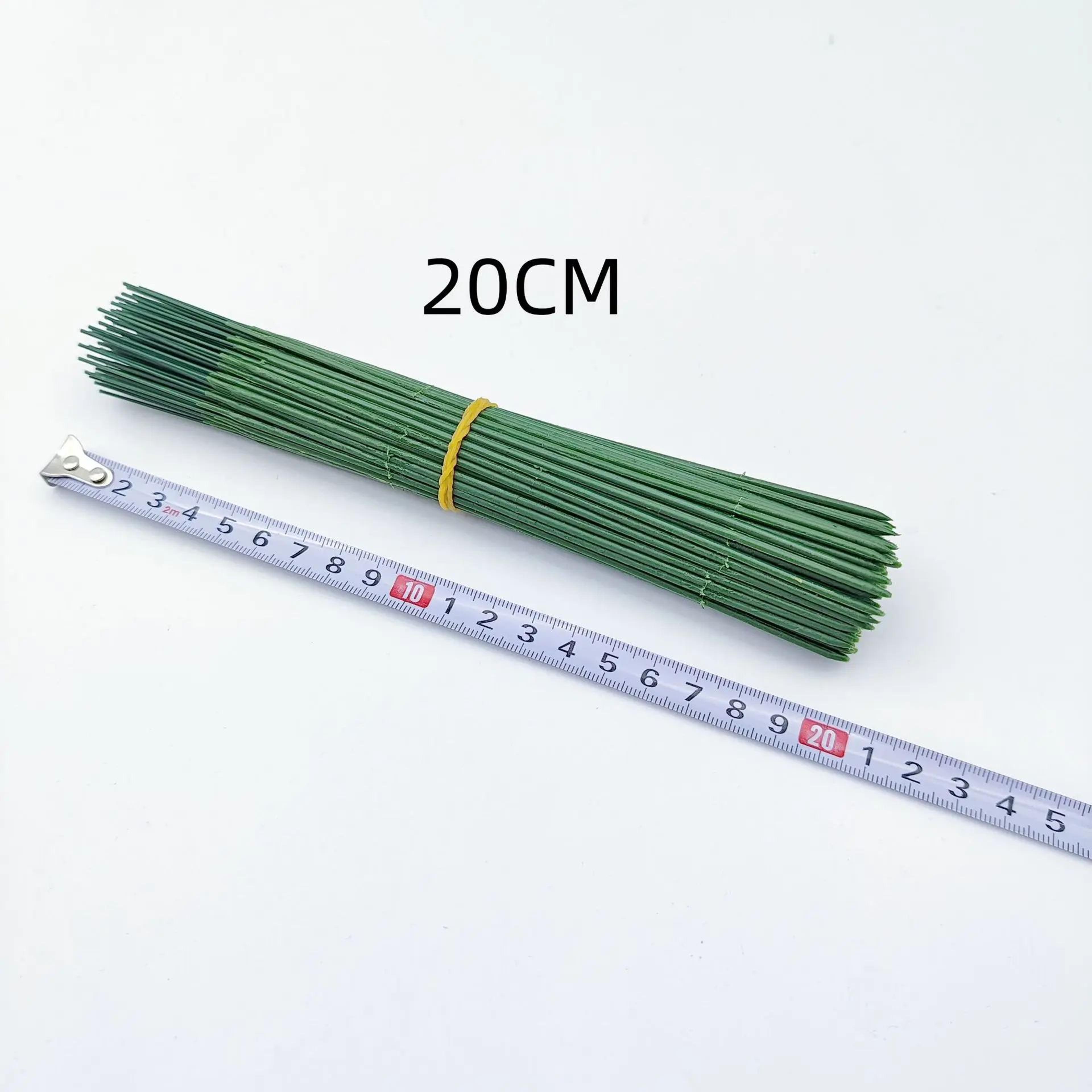 100pcs Artificial Flower Stems  Durable Plastic Rods For Hydrangea  Rose DIY Wedding Decor 7