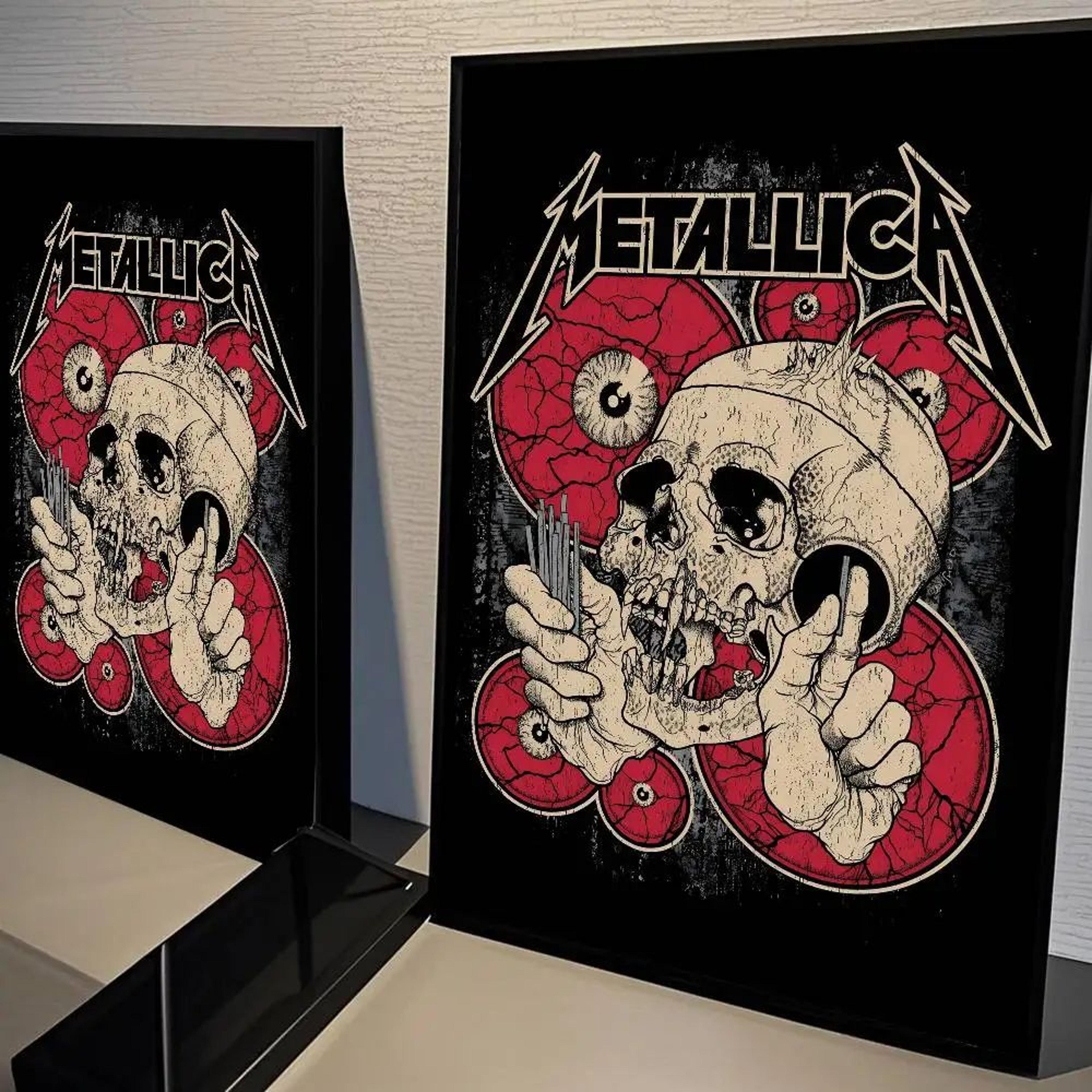 Metallica Classic Band Wall Poster  Vintage Rock Music Canvas Art For Room  Bar Decor 9
