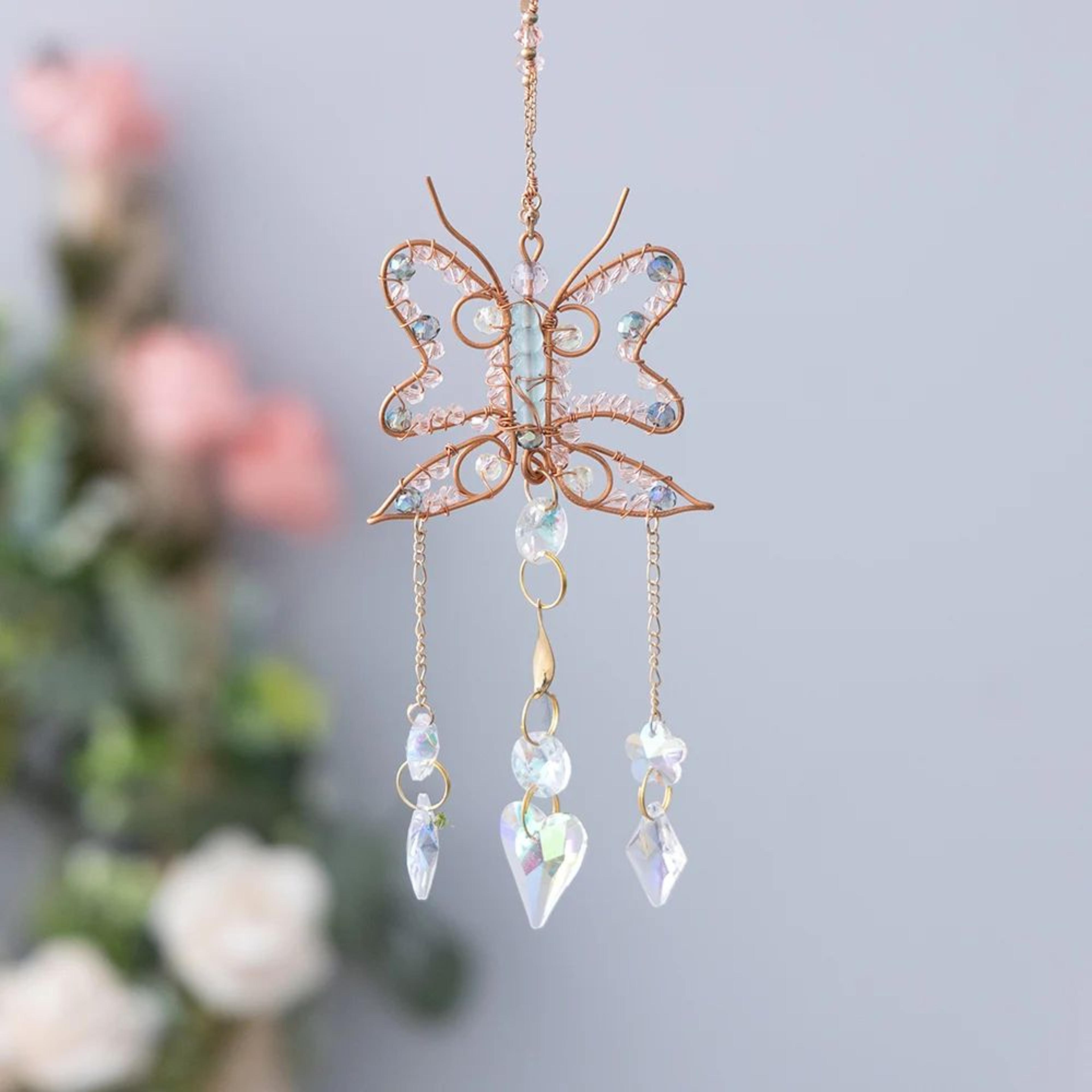 Sun  Moon Crystal Wind Chime Suncatcher  Prism Hanging Decor For Bedroom Balcony  Garden 10