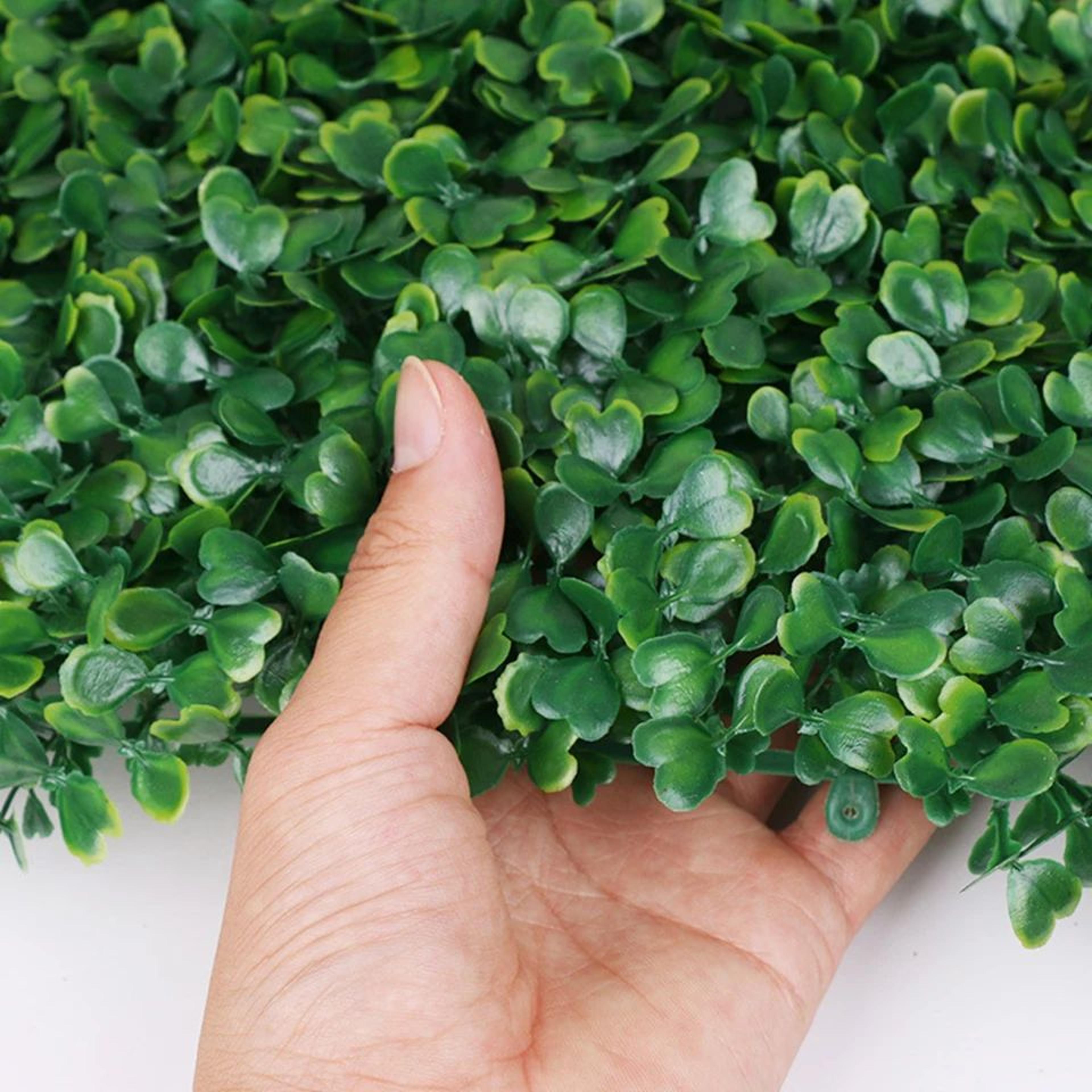 Artificial Green Wall Panels  Realistic Foliage Hedge Mat For Garden  Home Decor 2