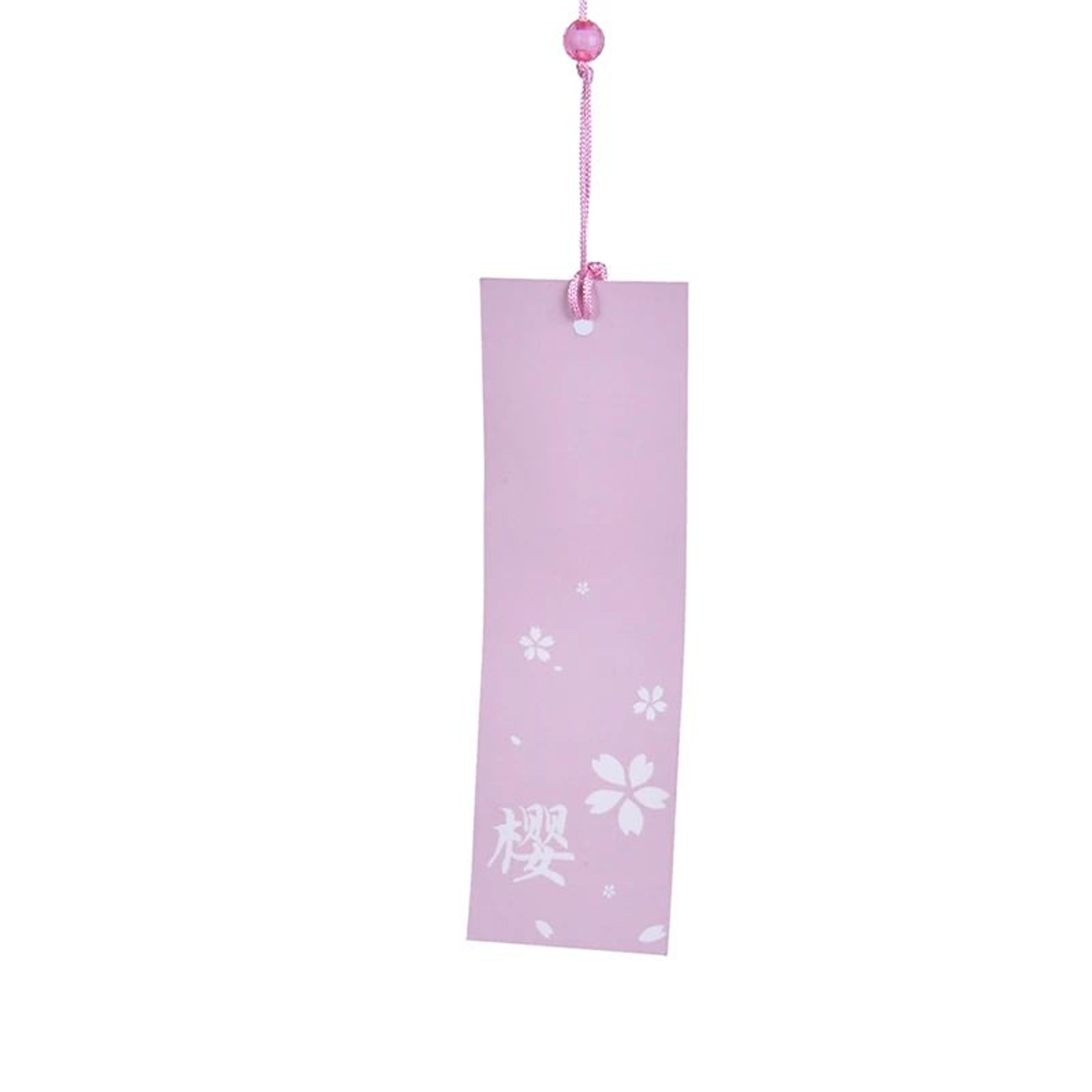 Japanese Sakura Glass Wind Chime  Handmade Clear Wind Bell Hanging Decor For Home  Garden 8