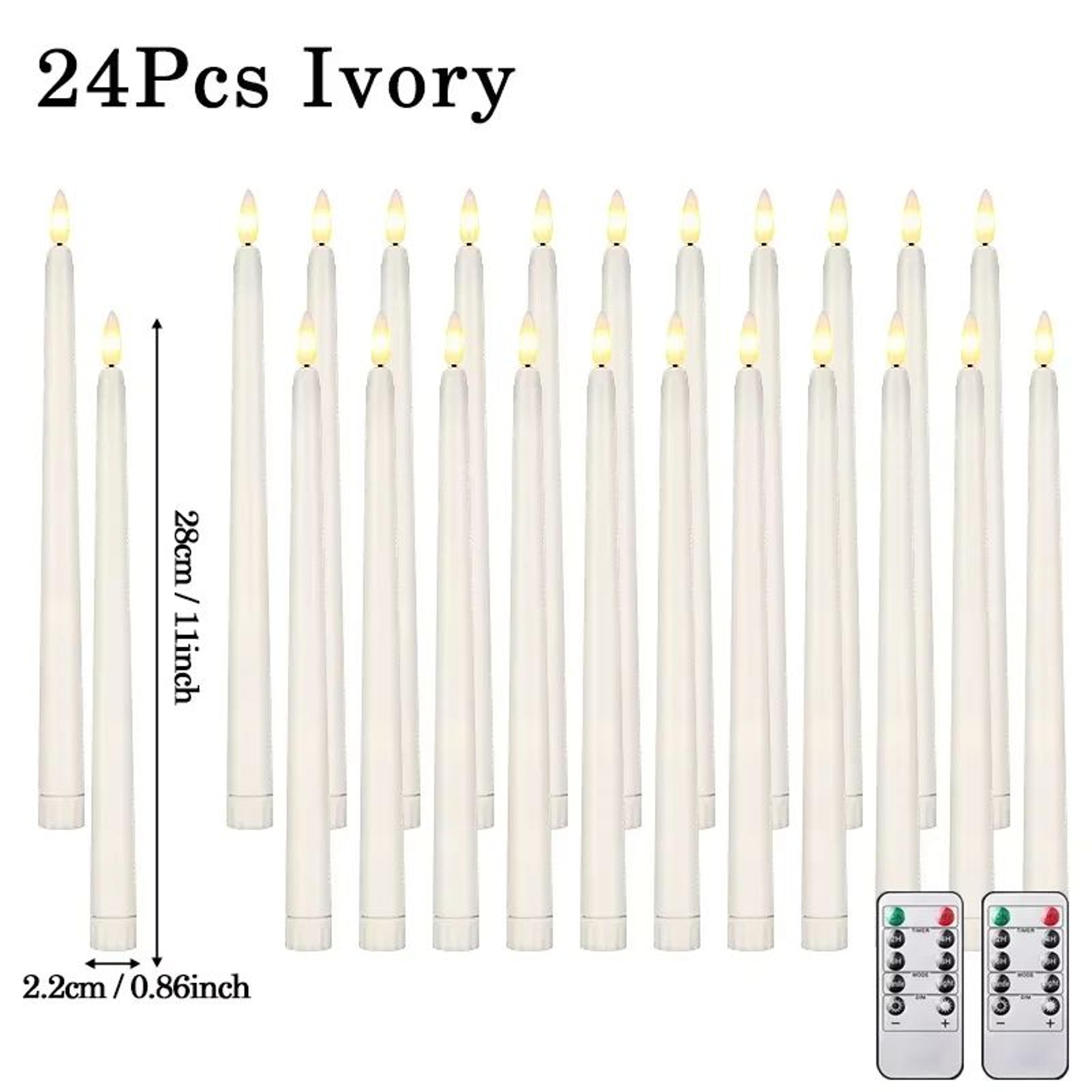 Flameless LED Taper Candles With Remote  3D Flickering Battery Operated Candles For Home  Event Dec 7