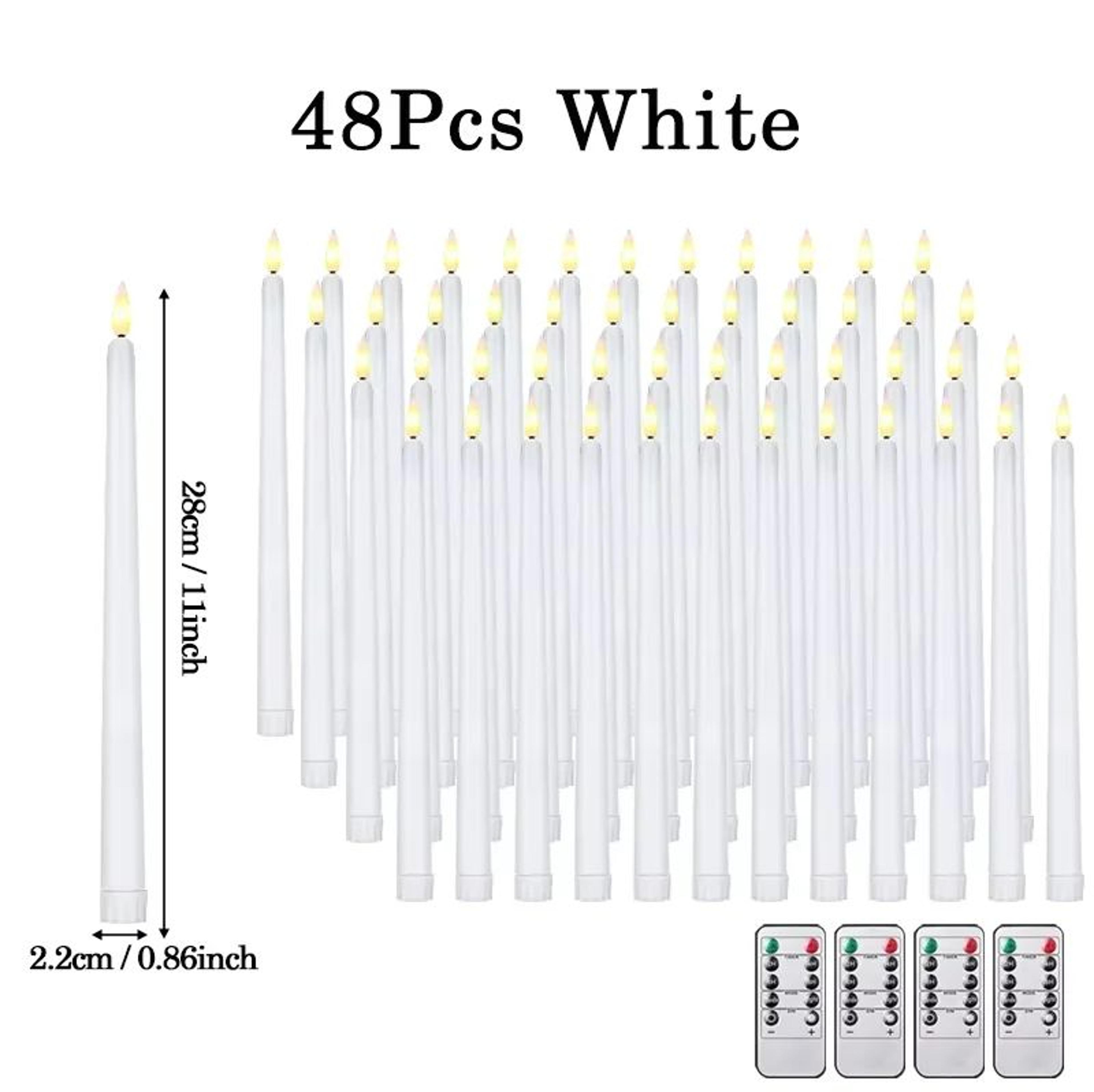 Flameless LED Taper Candles With Remote  3D Flickering Battery Operated Candles For Home  Event Dec 15