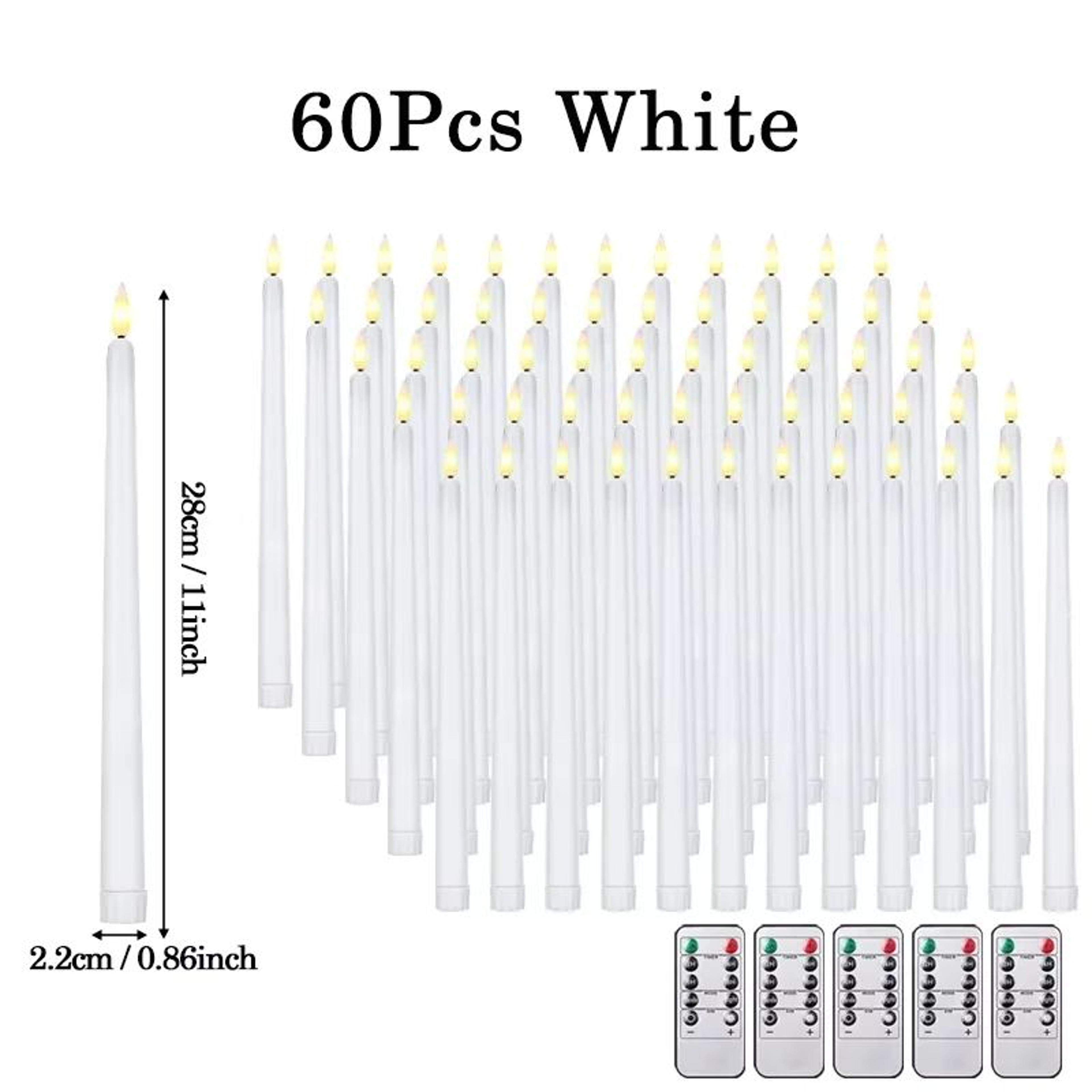Flameless LED Taper Candles With Remote  3D Flickering Battery Operated Candles For Home  Event Dec 16