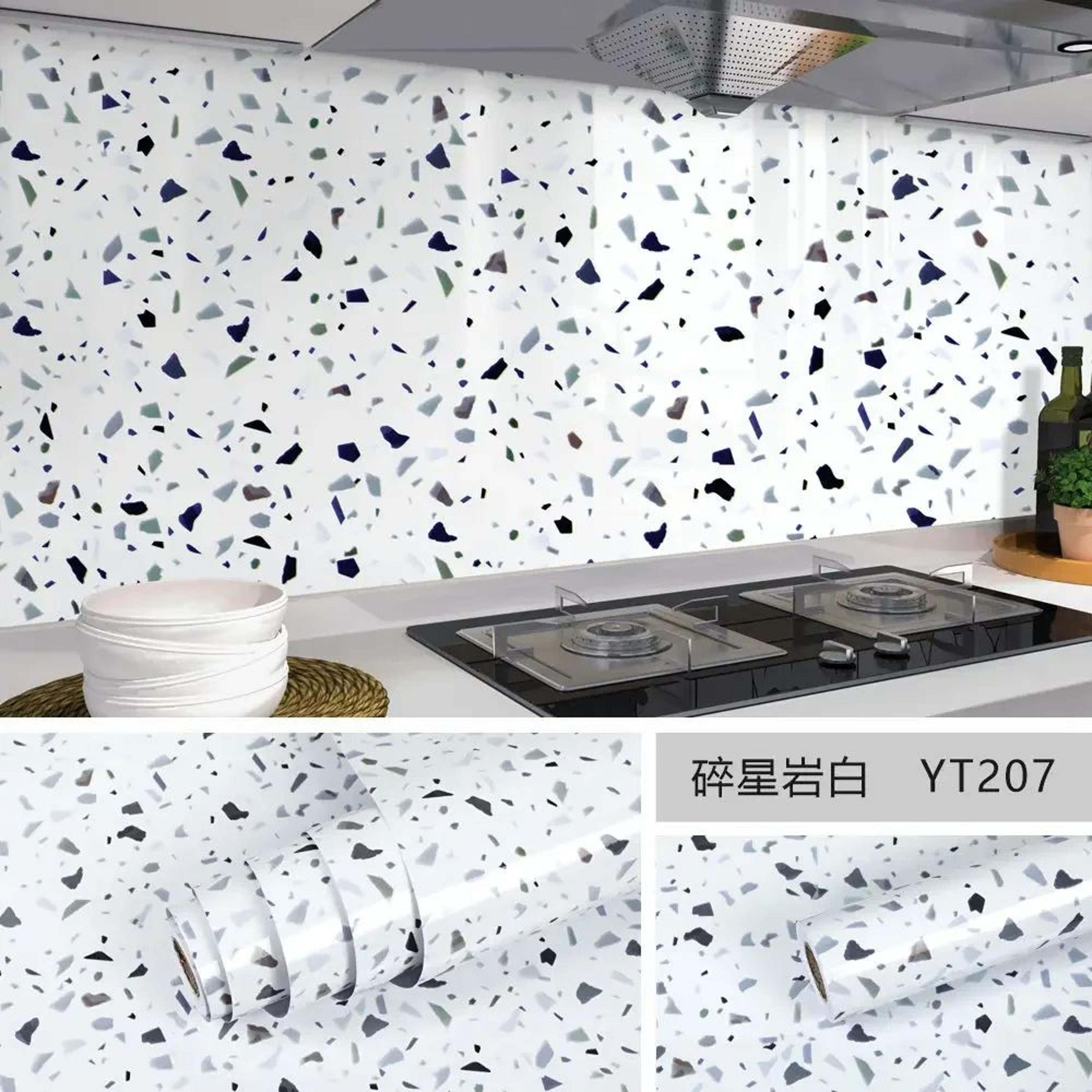 Marble Peel And Stick Wallpaper Roll  Waterproof OilProof SelfAdhesive Film For Kitchen  Home Decor 19