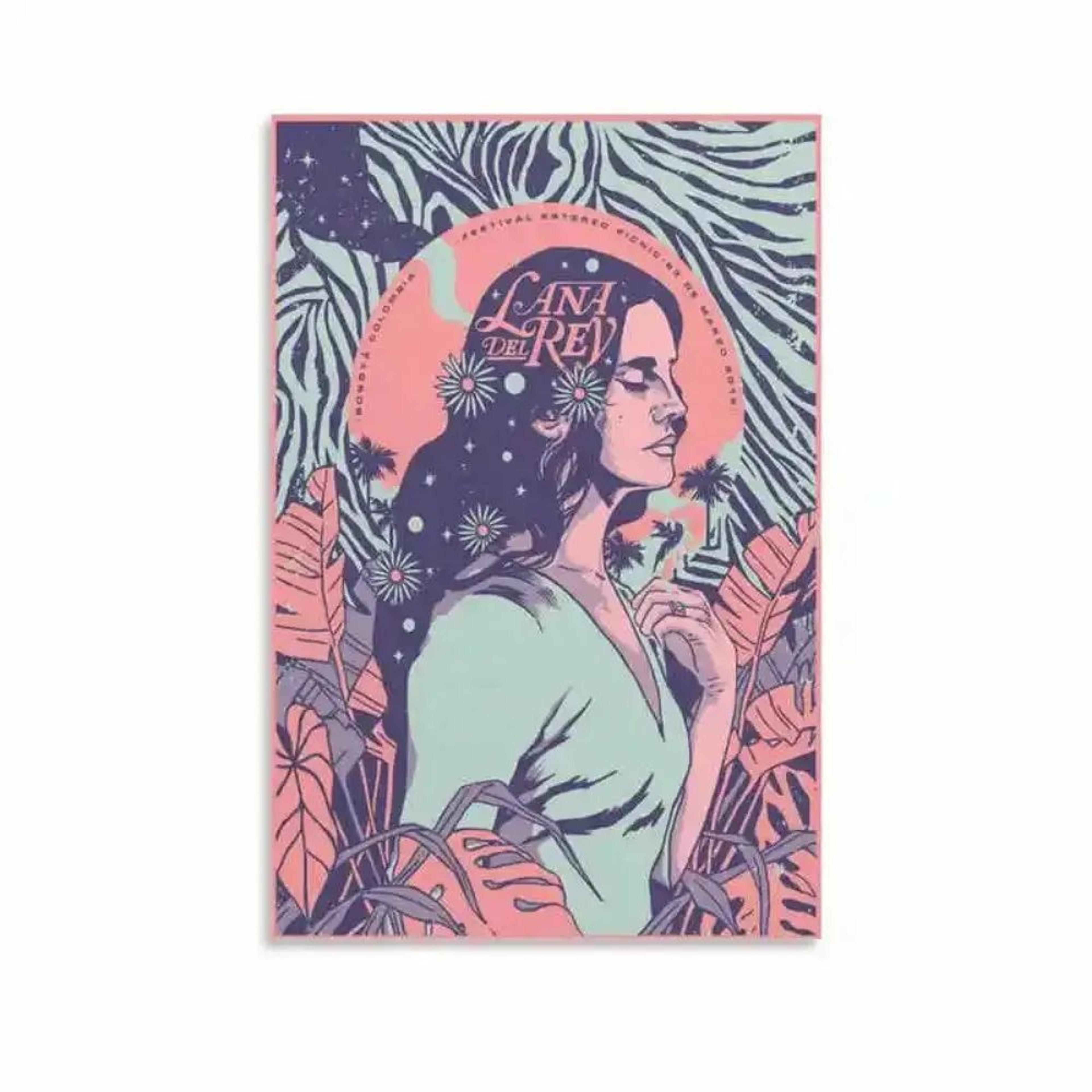 Lana Del Rey Aesthetic Canvas Wall Art  Vintage Music Album Poster For Room Decor 16