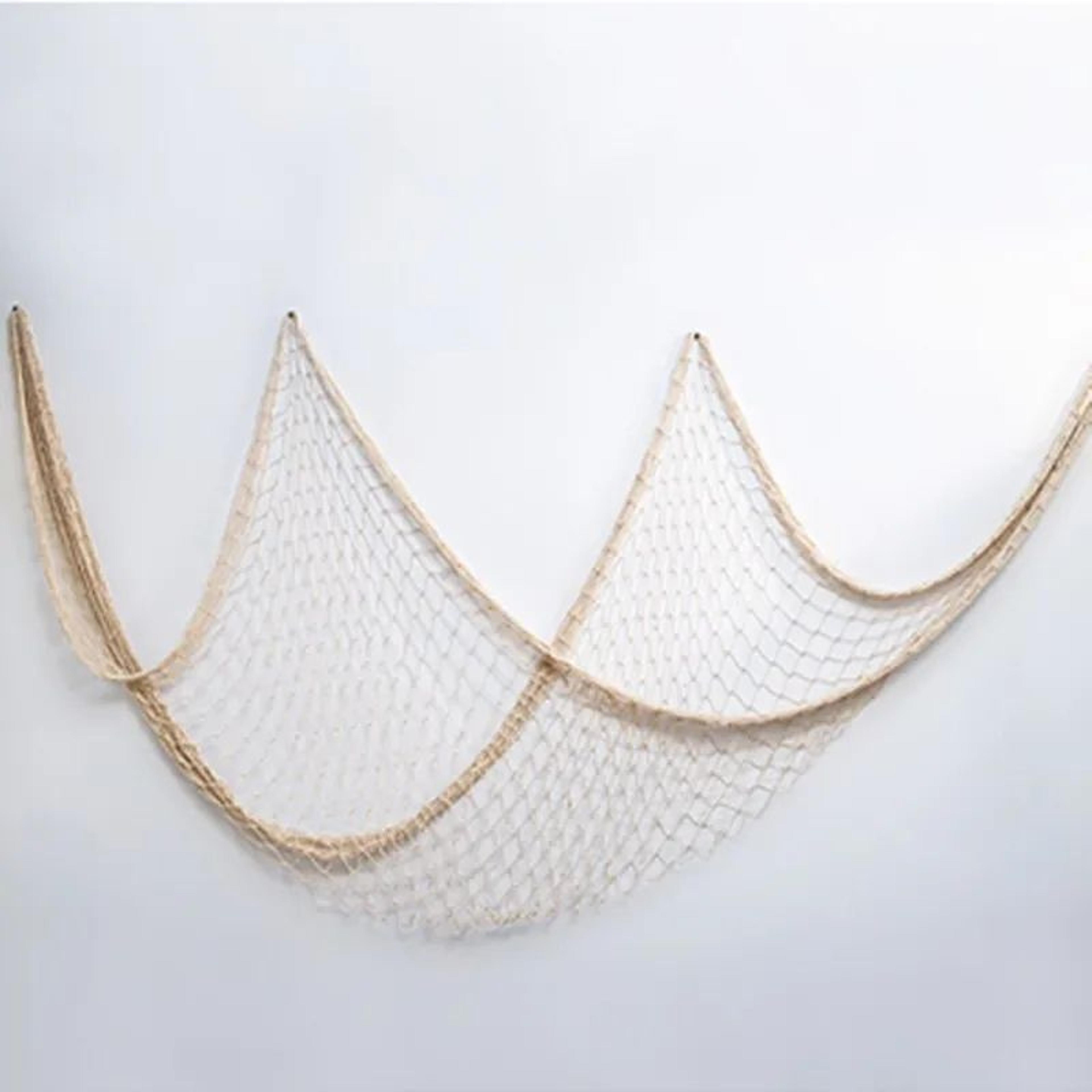 Mediterranean Nautical Fishing Net Wall Decor  Coastal Shell Hanging  DIY Photo Display 7