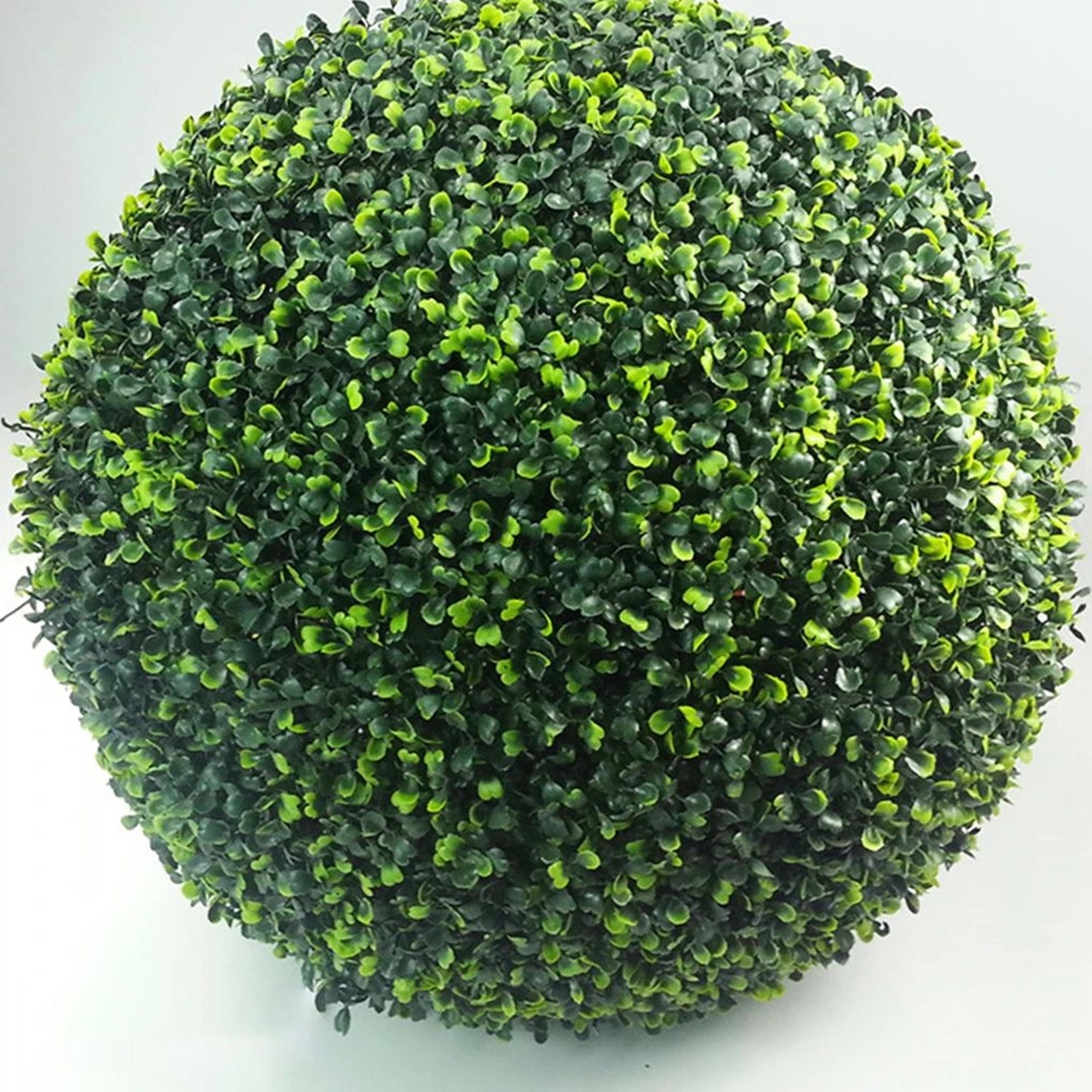 Artificial Plant Ball Topiary  EcoFriendly Faux Greenery Decorative Grass Sphere For Indoor Outdoor 2