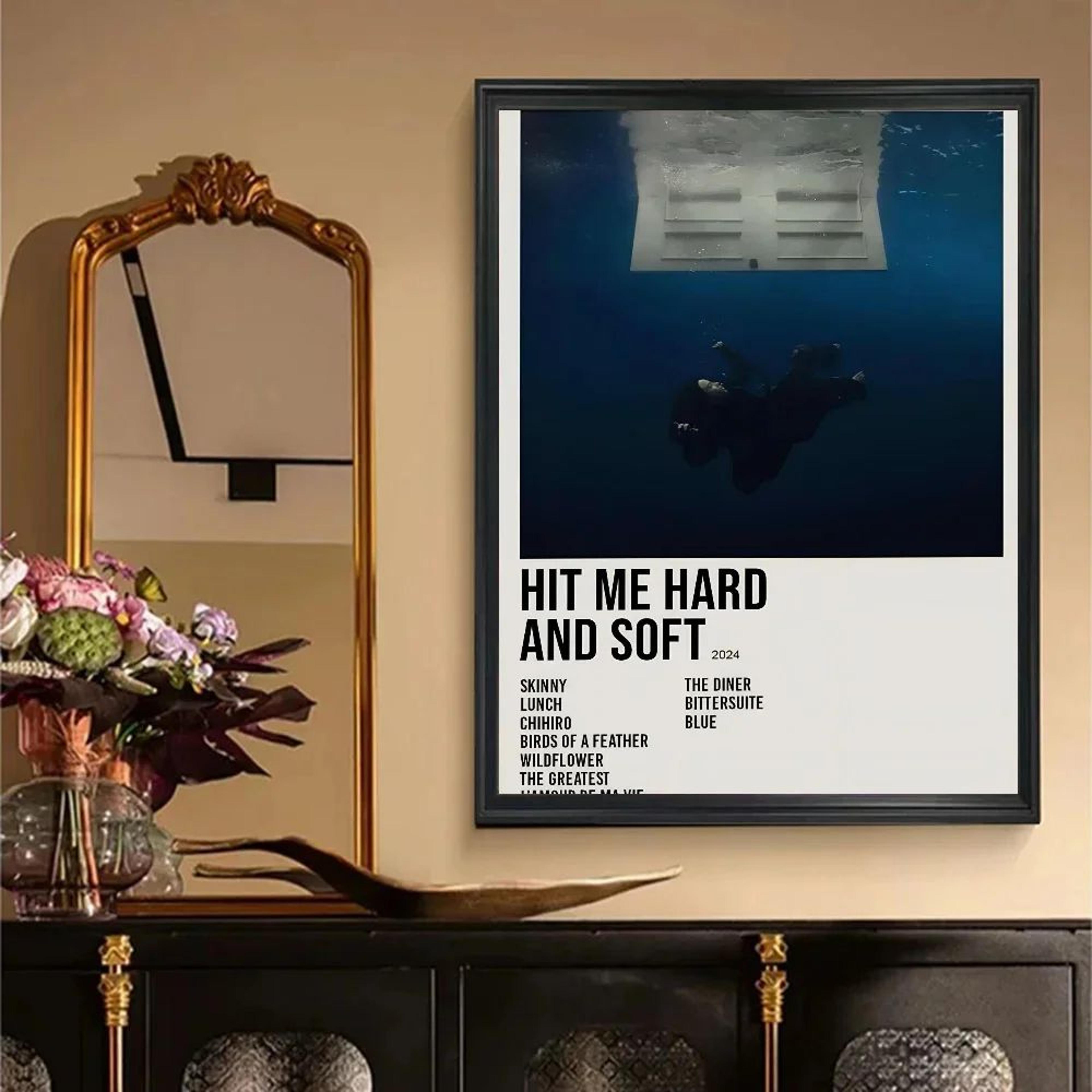 Vintage BillieInspired Hit Me Hard  Soft Kraft Poster Set  Retro Aesthetic Sticky Wall Decor 11