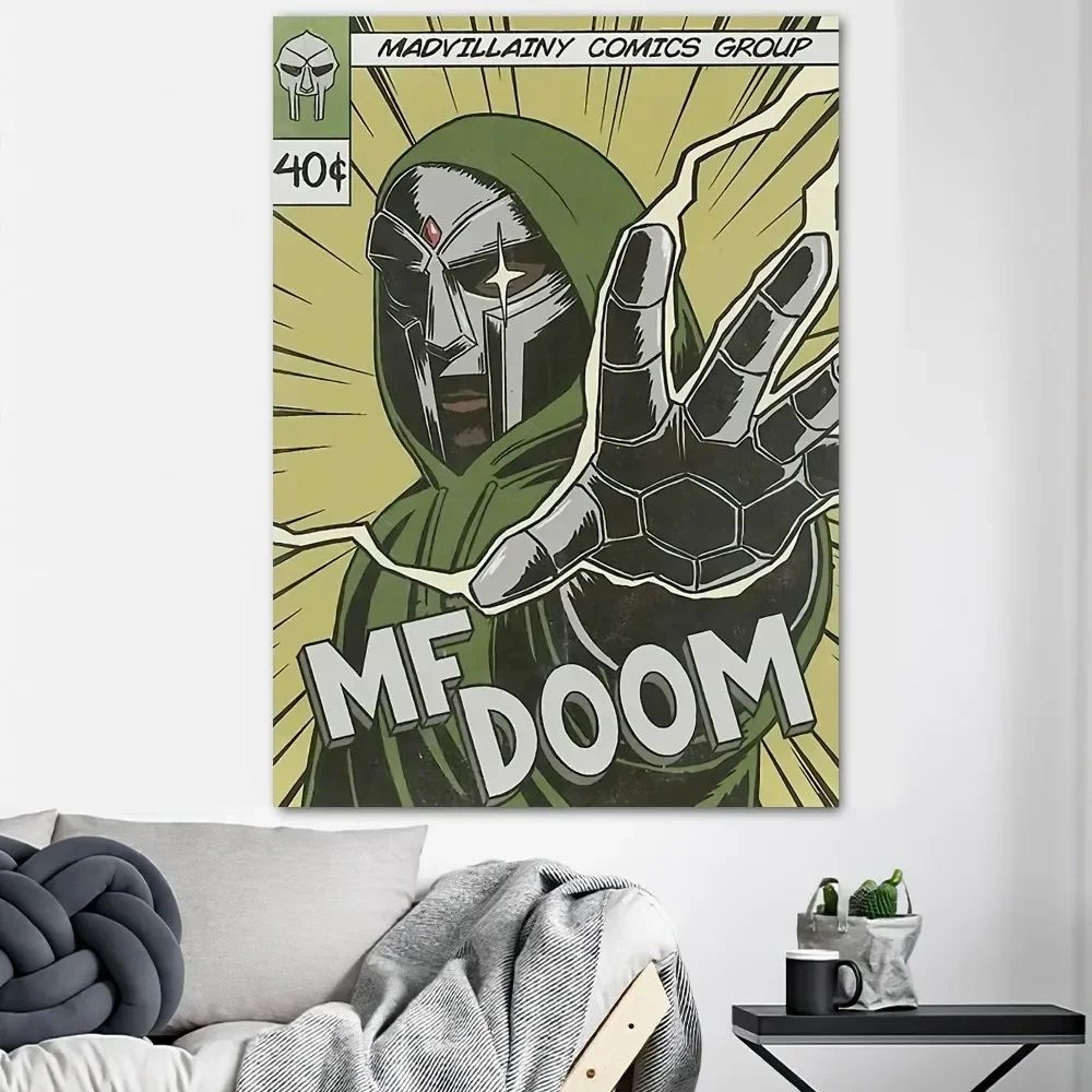MF DOOM Inspired Album Cover Canvas Wall Art  HD Music Poster For Room  Office Decor 11