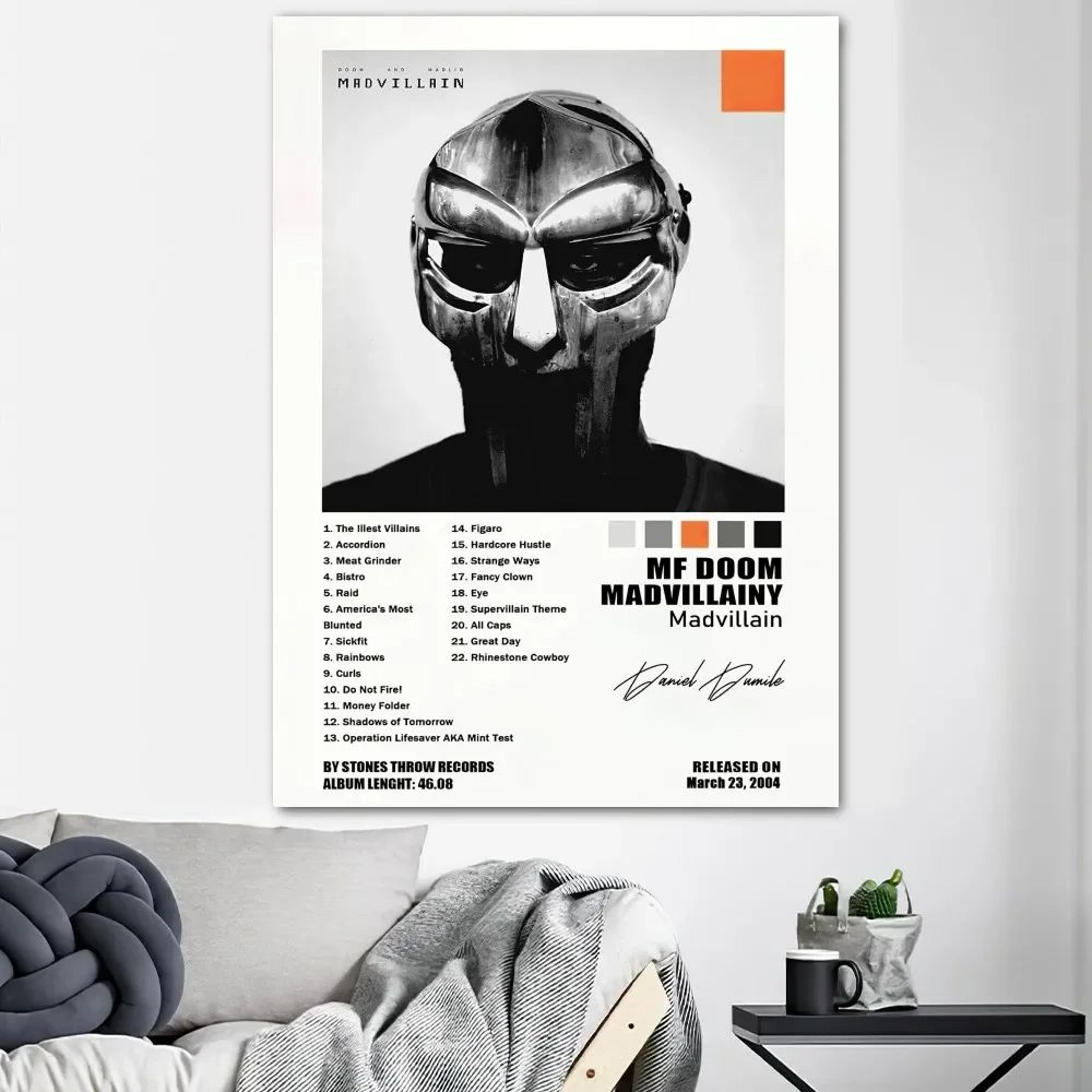 MF DOOM Inspired Album Cover Canvas Wall Art  HD Music Poster For Room  Office Decor 13