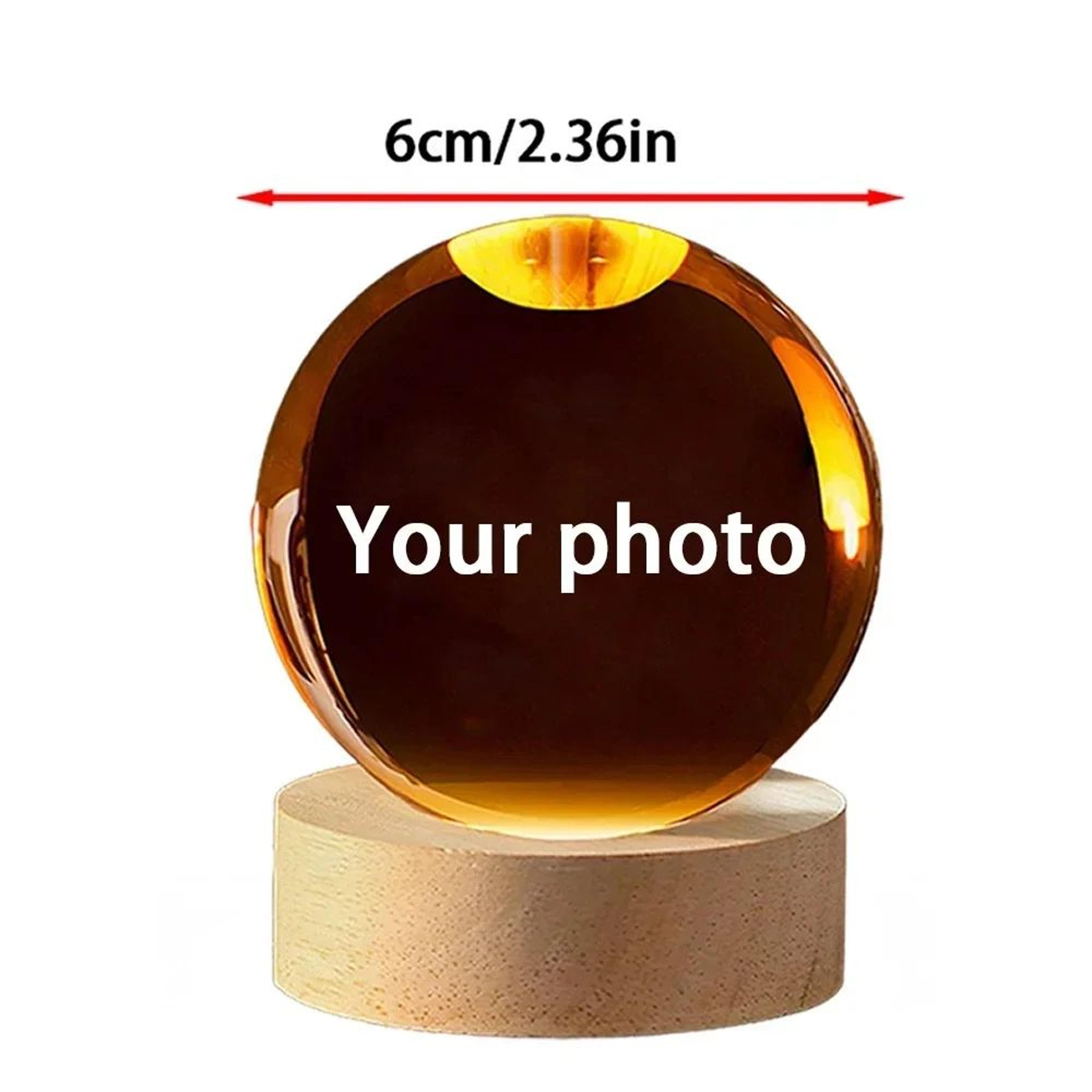 Personalized Baby Ultrasound Crystal Ball  2D Laser Engraved Keepsake Glass Sphere Gift 6