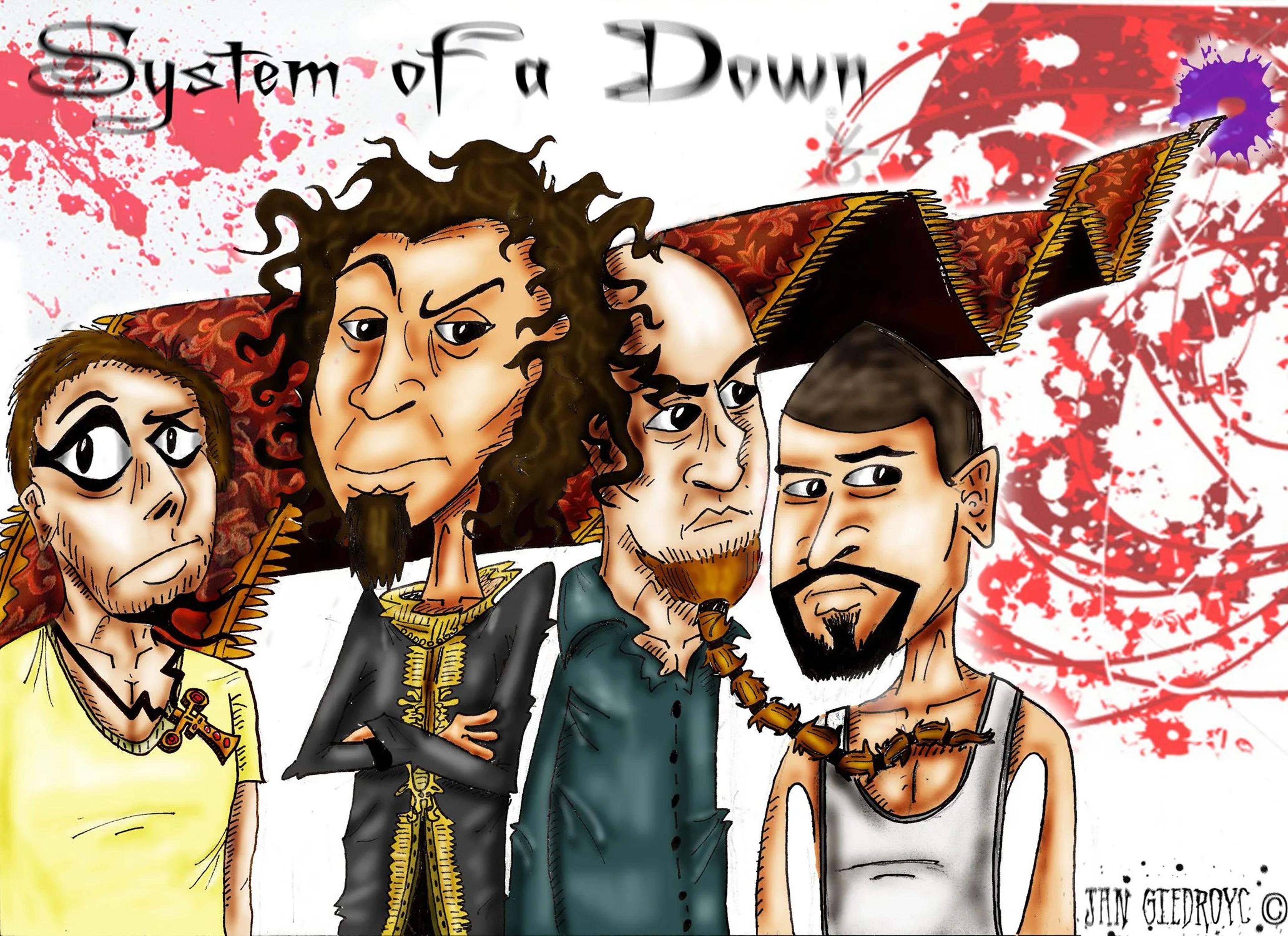 System Of A Down Band Poster Canvas  Heavy Metal Music Wall Art For Bedroom Living Room  Home Decor 12