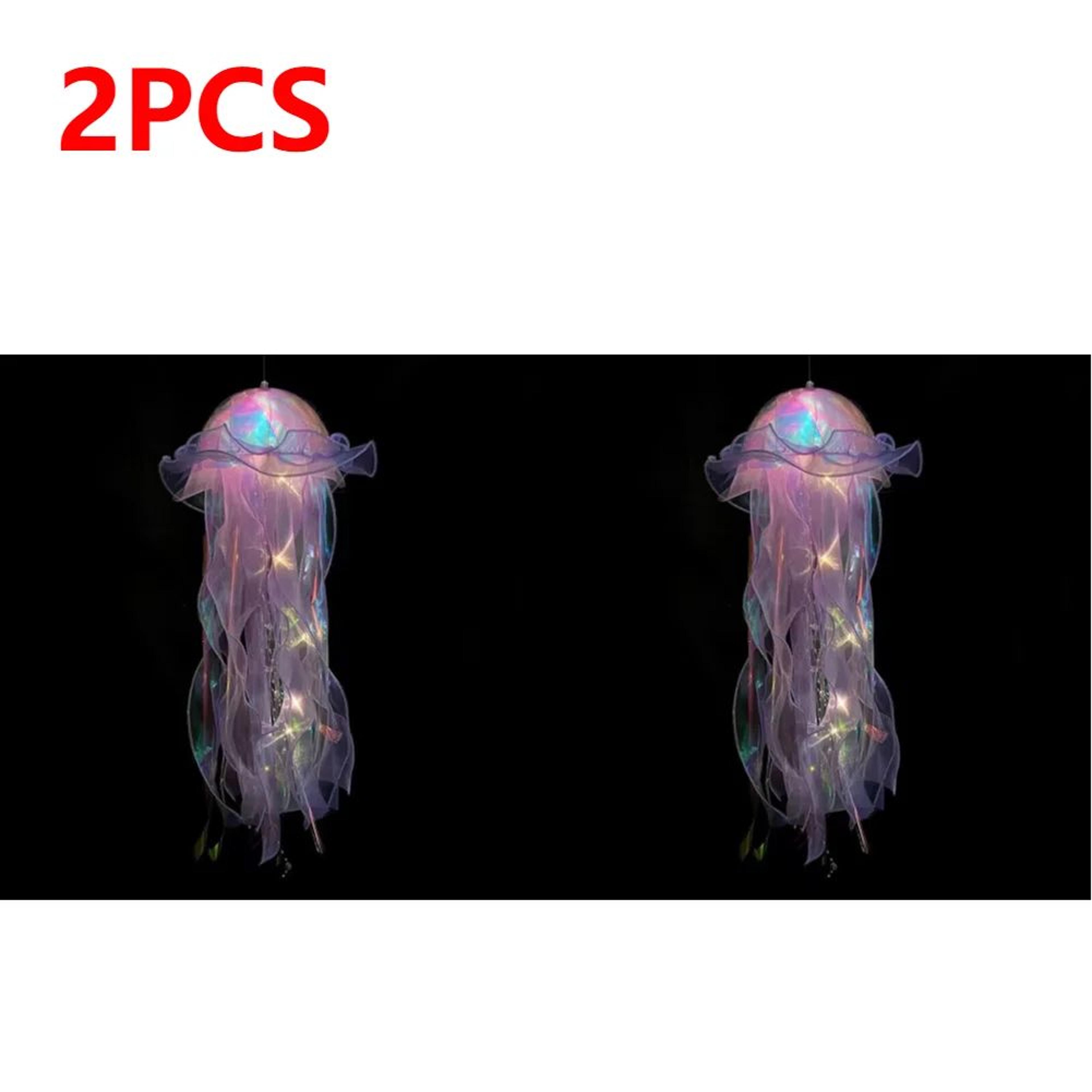 Colorful Jellyfish LED Pendant Light  Gradient Hanging Night Lamp For Indoor Garden  Festival Decor 17