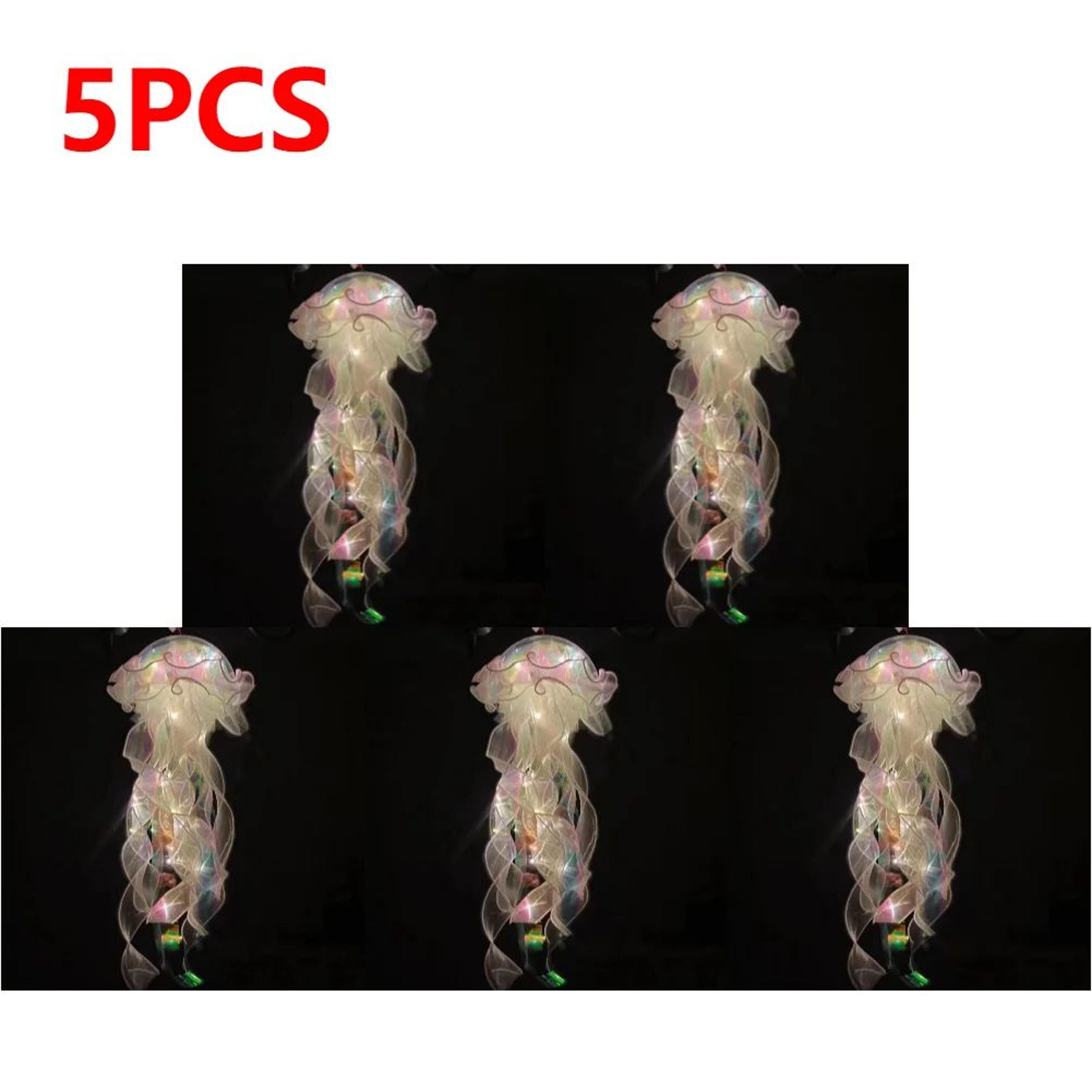 Colorful Jellyfish LED Pendant Light  Gradient Hanging Night Lamp For Indoor Garden  Festival Decor 24