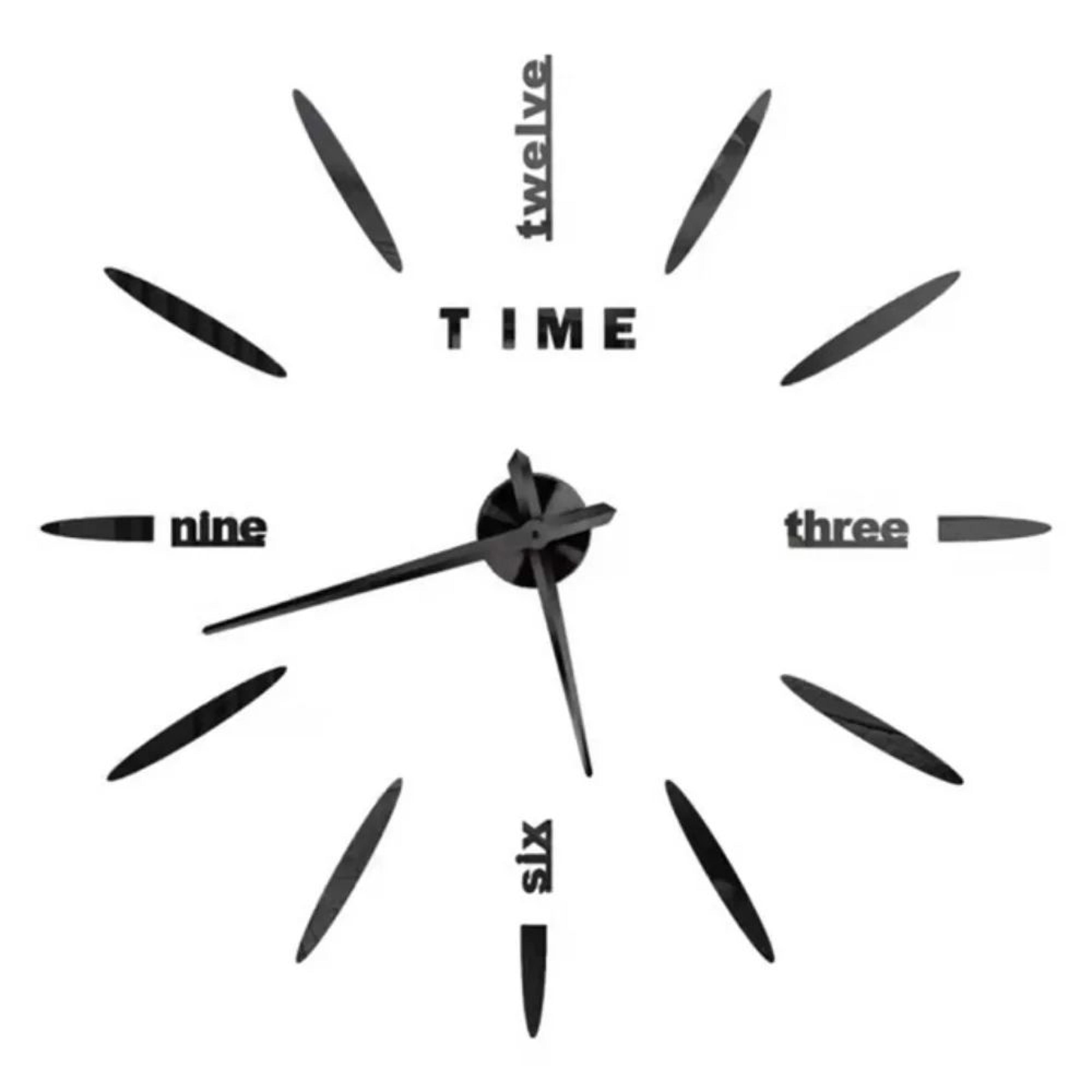 Modern 3D DIY Wall Clock  Large Acrylic Mirror Sticker Quartz Clock For Living Room Home Decor 21