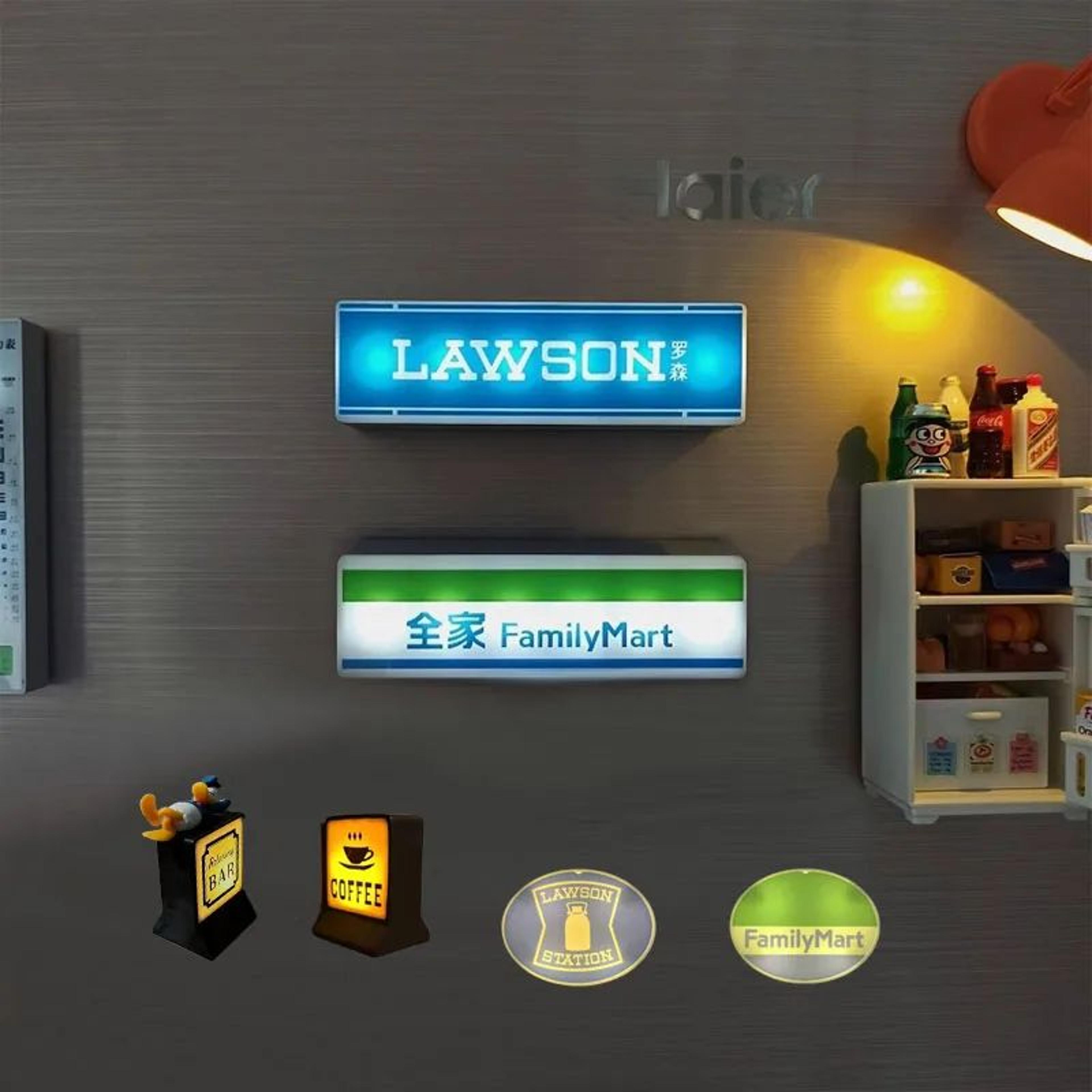 magnetic led fridge light sticker – convenience store style usb touch lamp for refrigerator decor