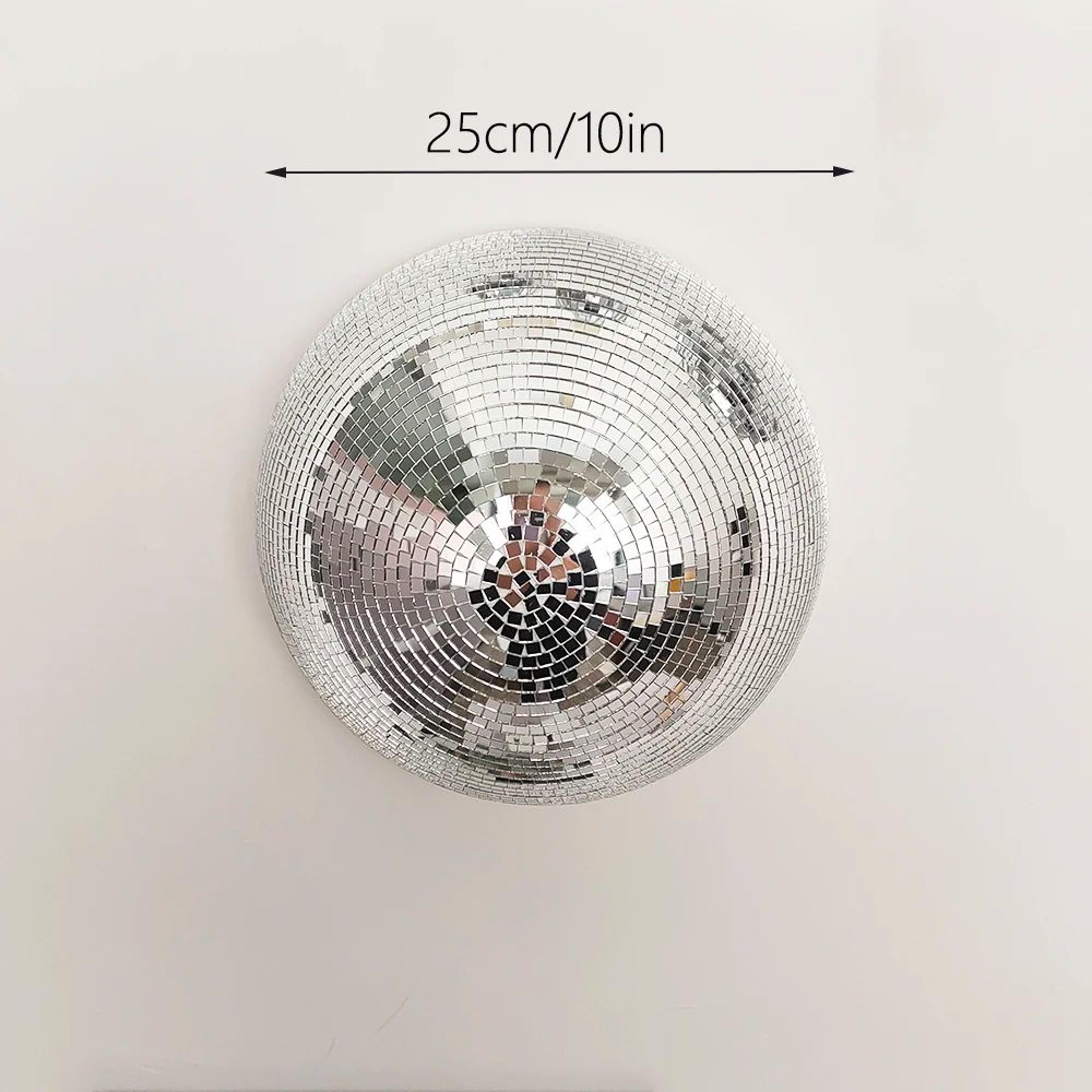 Wall Mounted Disco Ball Mirror Decor  Metallic Half Sphere Mirror Ball For Home Wedding  Party Wall 10