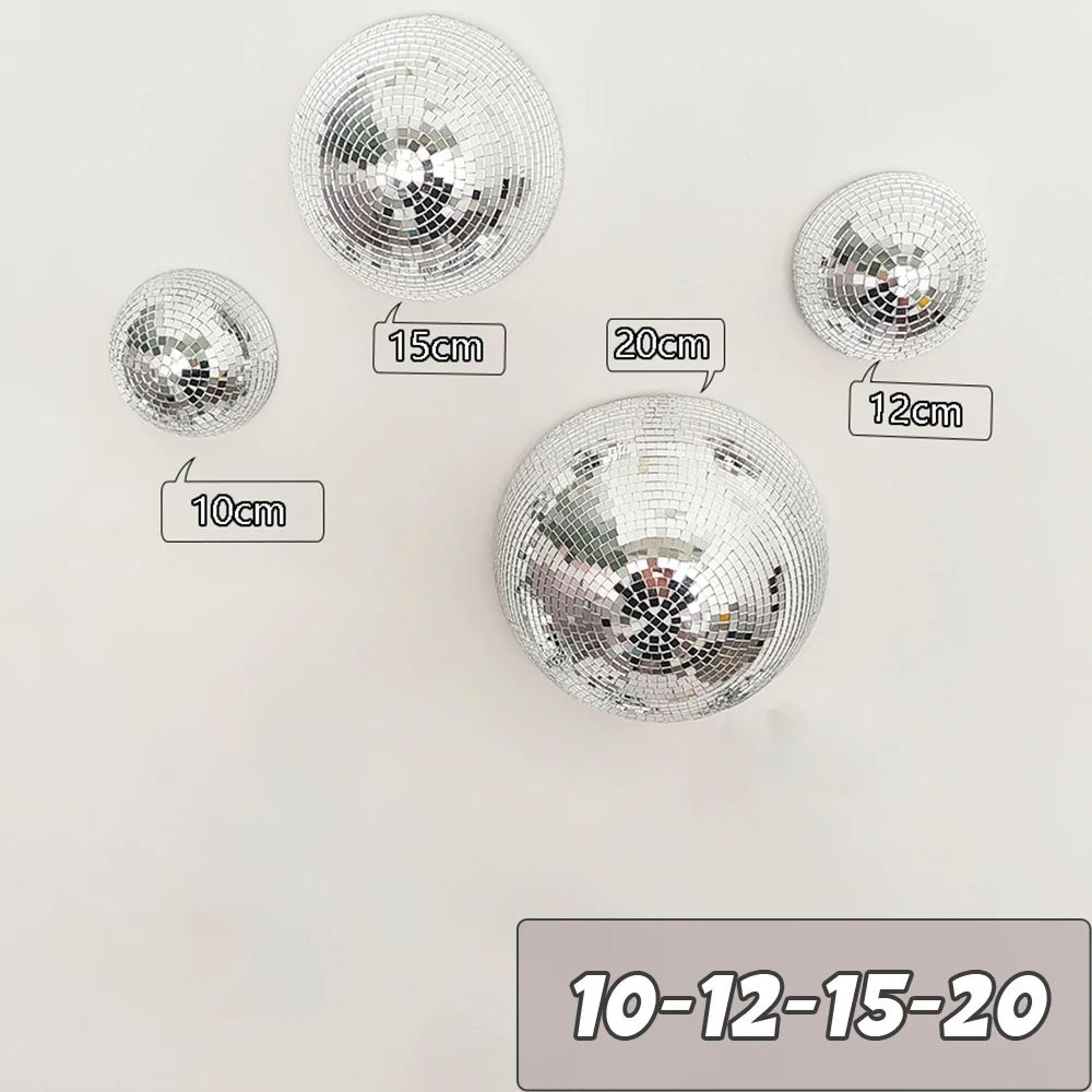 Wall Mounted Disco Ball Mirror Decor  Metallic Half Sphere Mirror Ball For Home Wedding  Party Wall 12