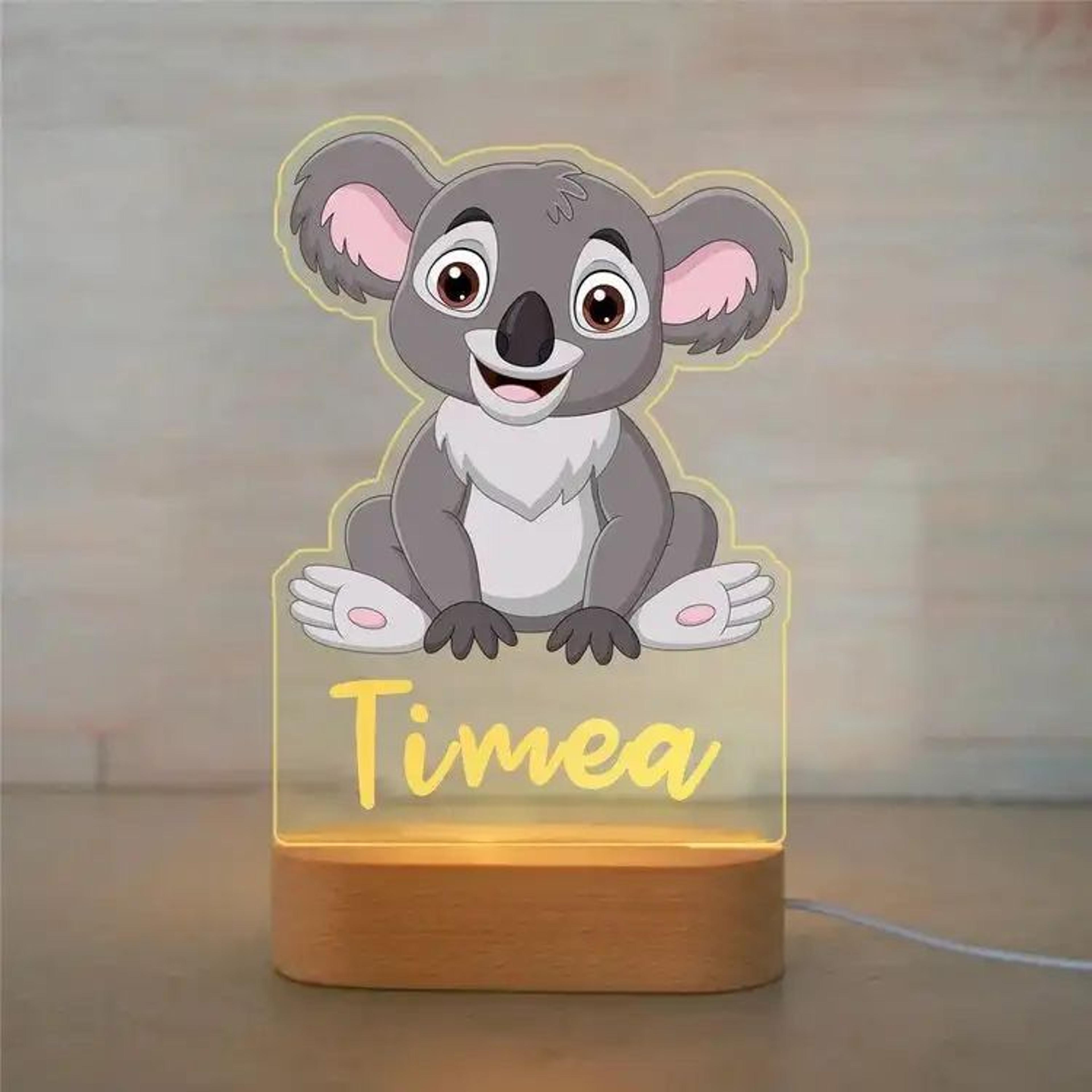 Personalized Animal LED Night Light  Custom Name Acrylic Lamp For Kids Bedroom  Baby Gift 16