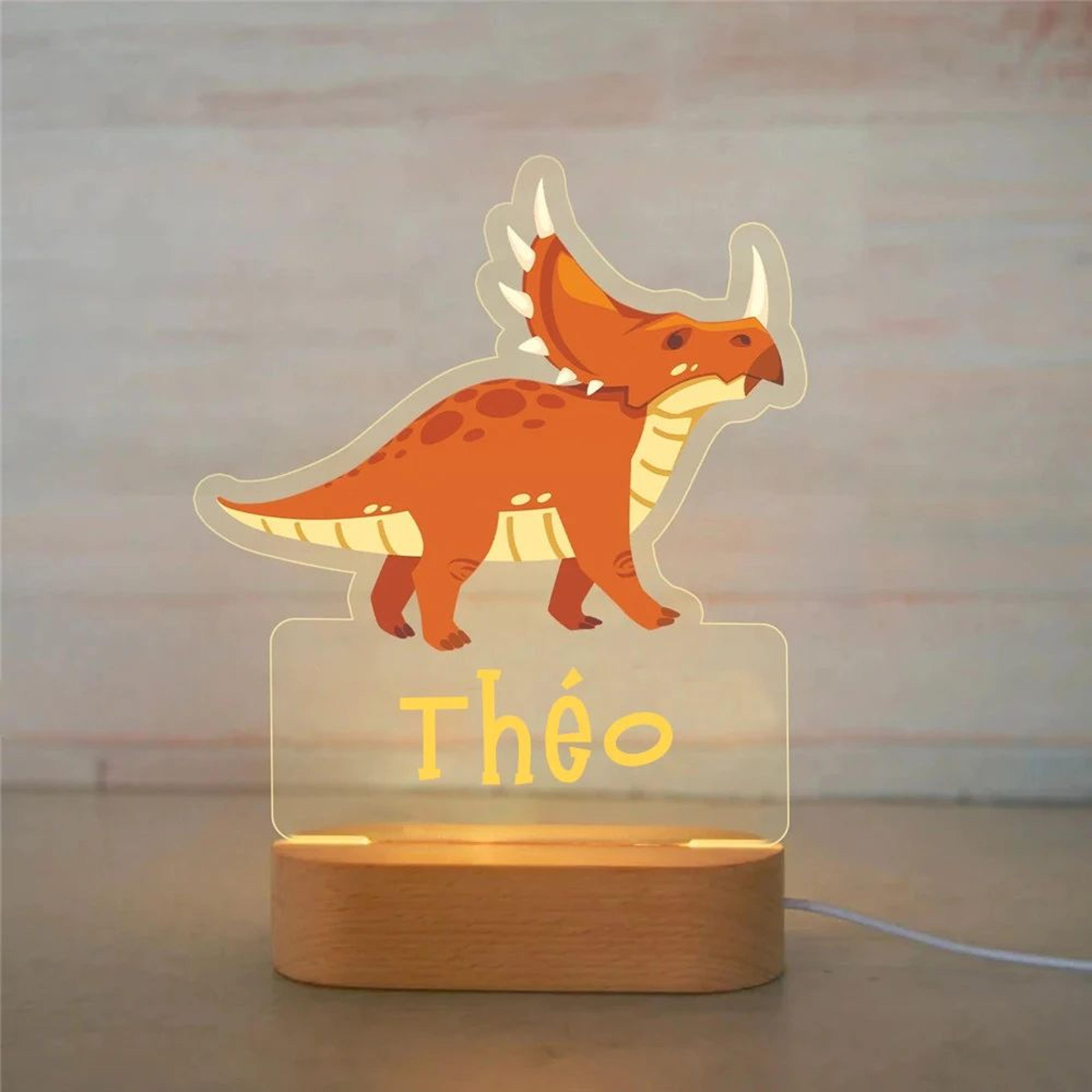 Personalized Animal LED Night Light  Custom Name Acrylic Lamp For Kids Bedroom  Baby Gift 29