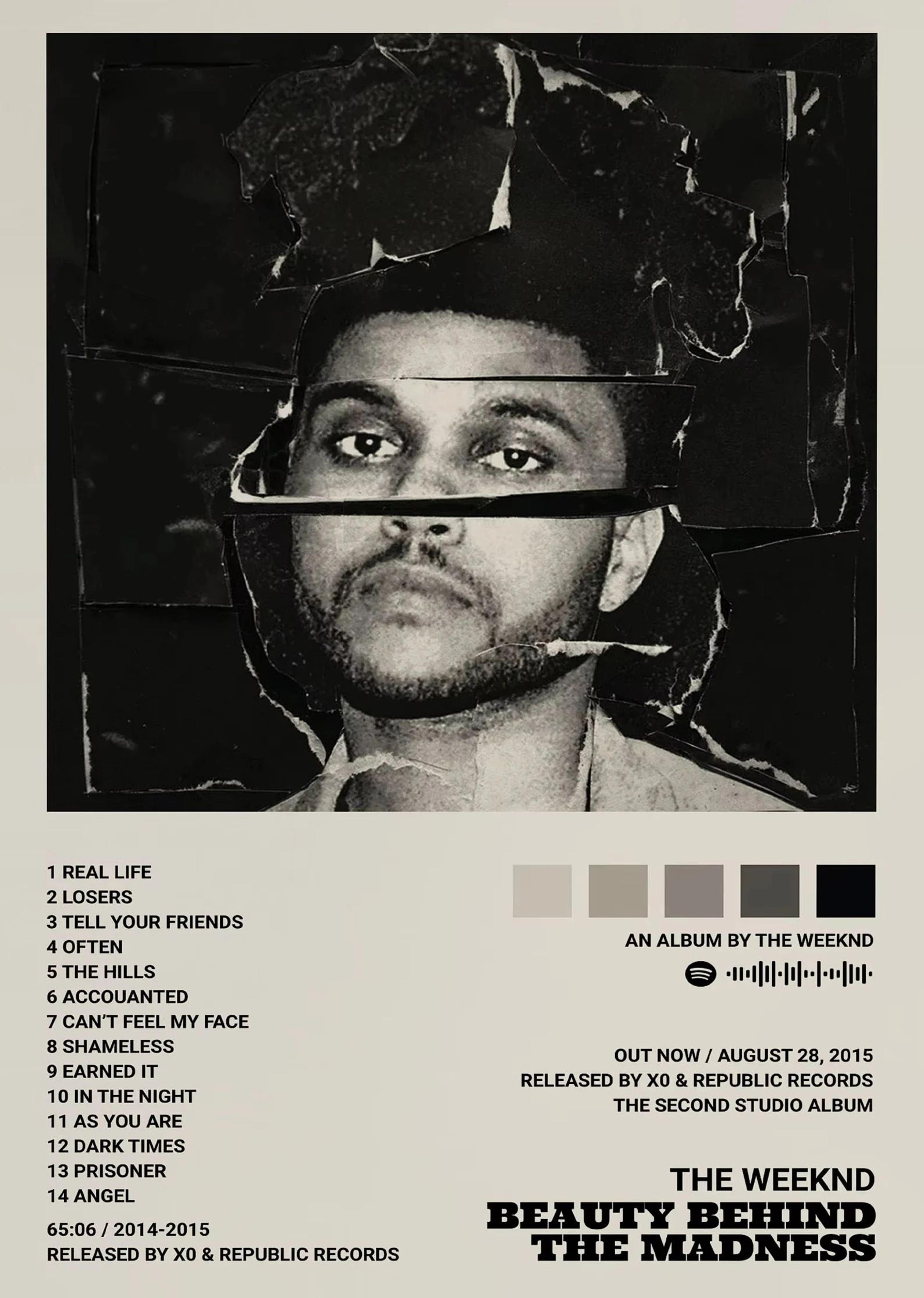 The Weeknd Music Album Canvas Poster  Hip Hop Singer Wall Art Print For Modern Home Decor 7