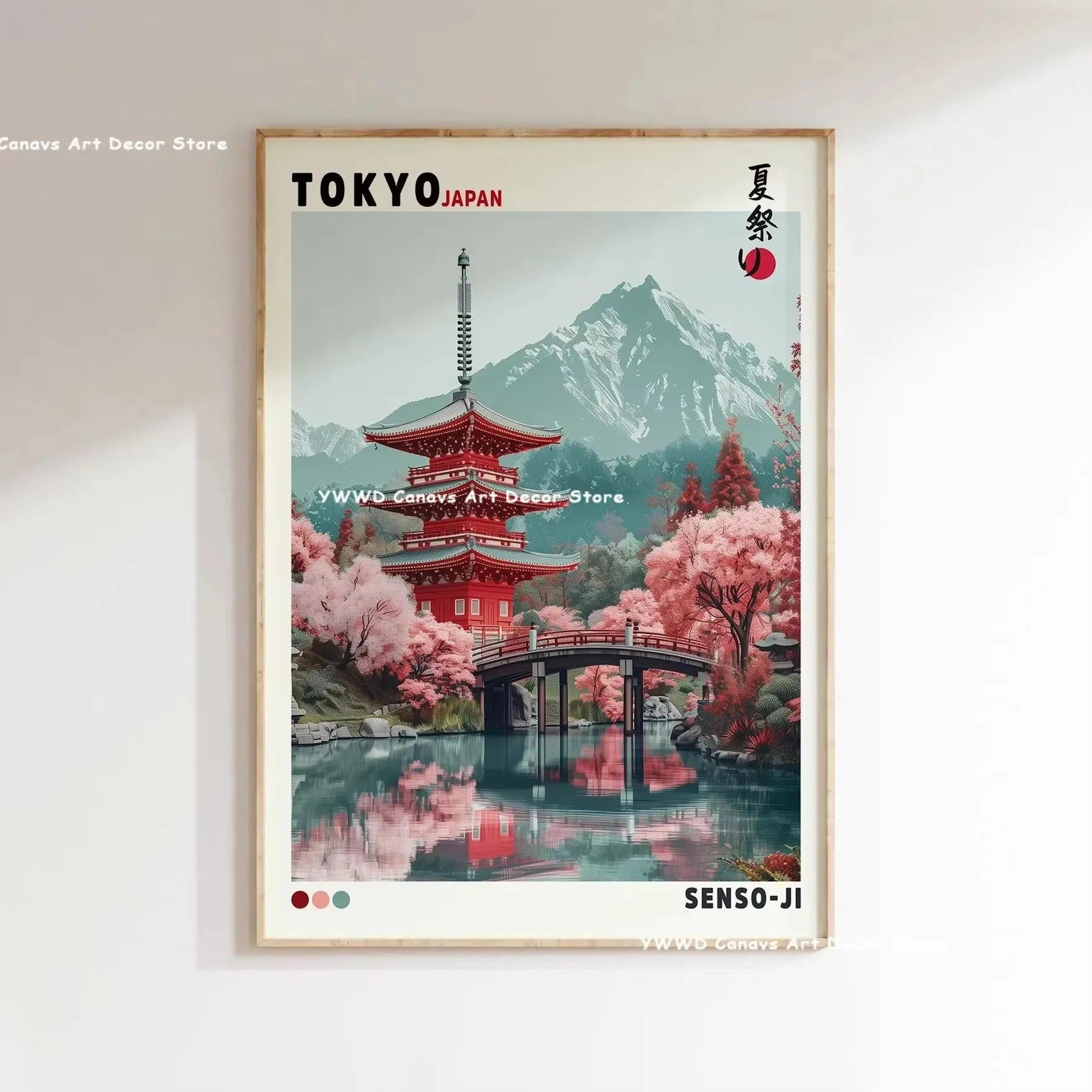 HokusaiInspired Mount Fuji Wave Canvas  Japanese Sunrise Landscape Wall Art For Modern Home Decor 20