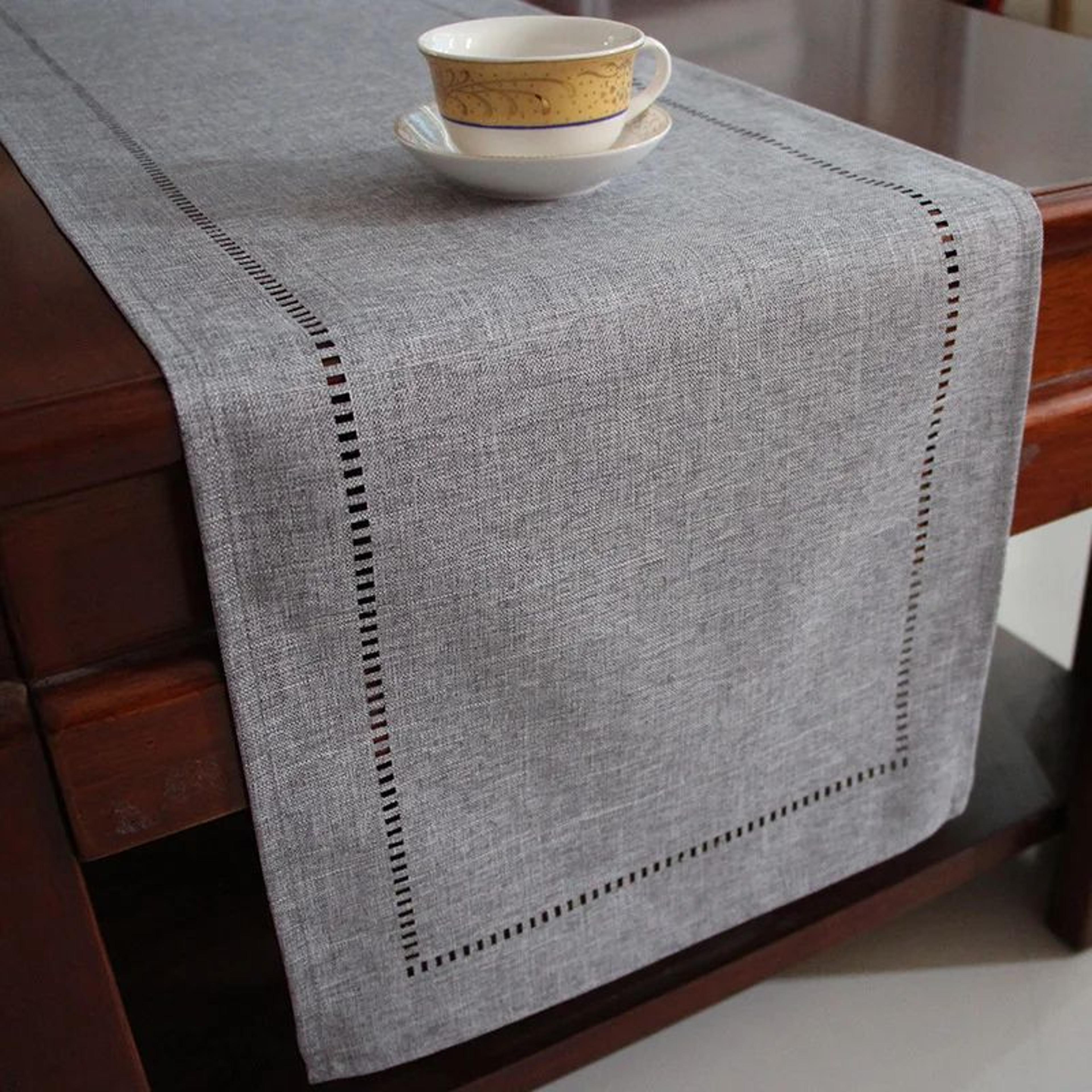 Elegant Linen Table Runner For Dining Table  Events  2 Size Long Farmhouse Tablecloth Decor 7